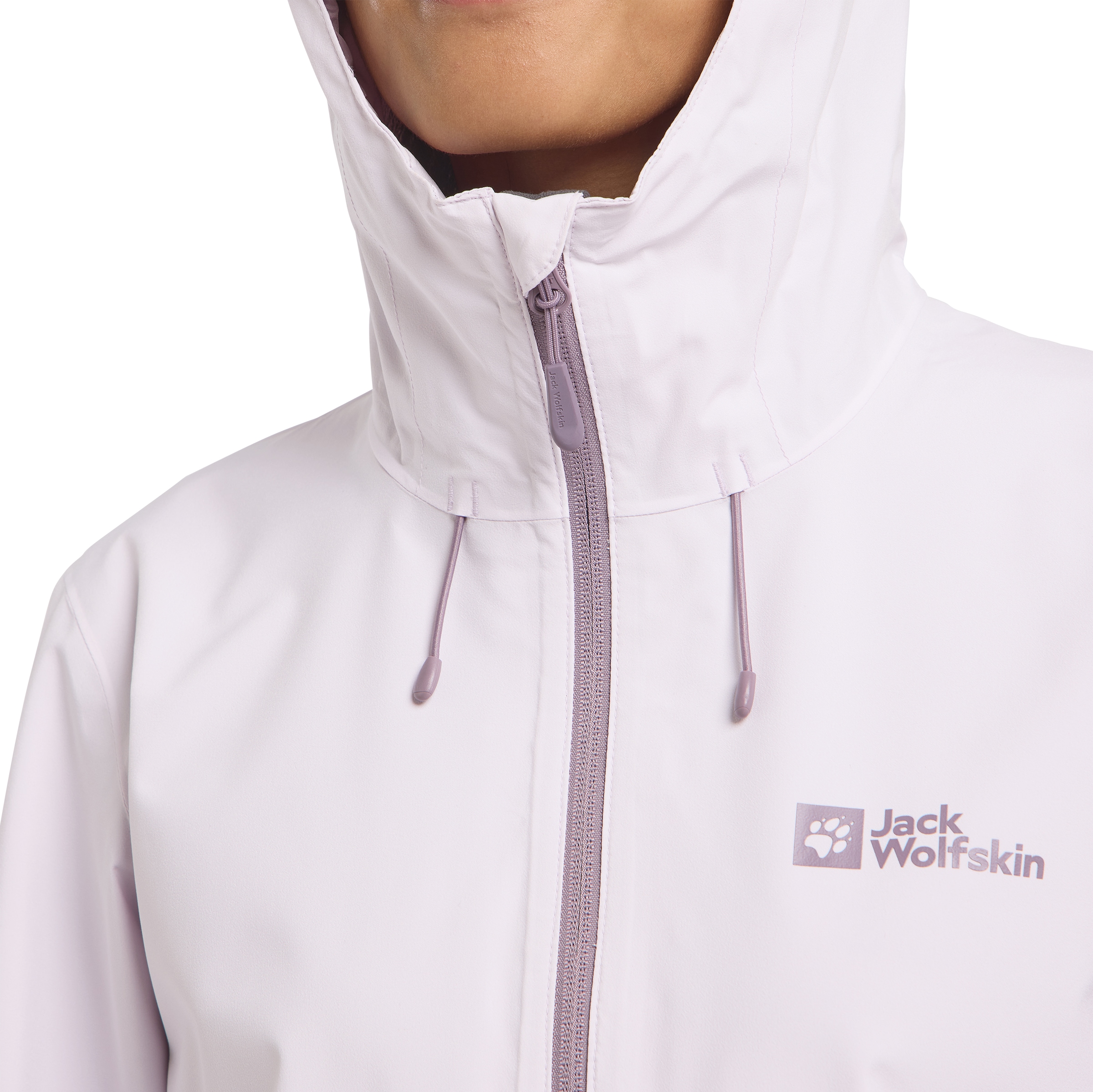 Jack Wolfskin Funktionsjacke »WEILTAL 2L JKT W«, mit Kapuze, Kapuze: fest mit der Jacke verbunden