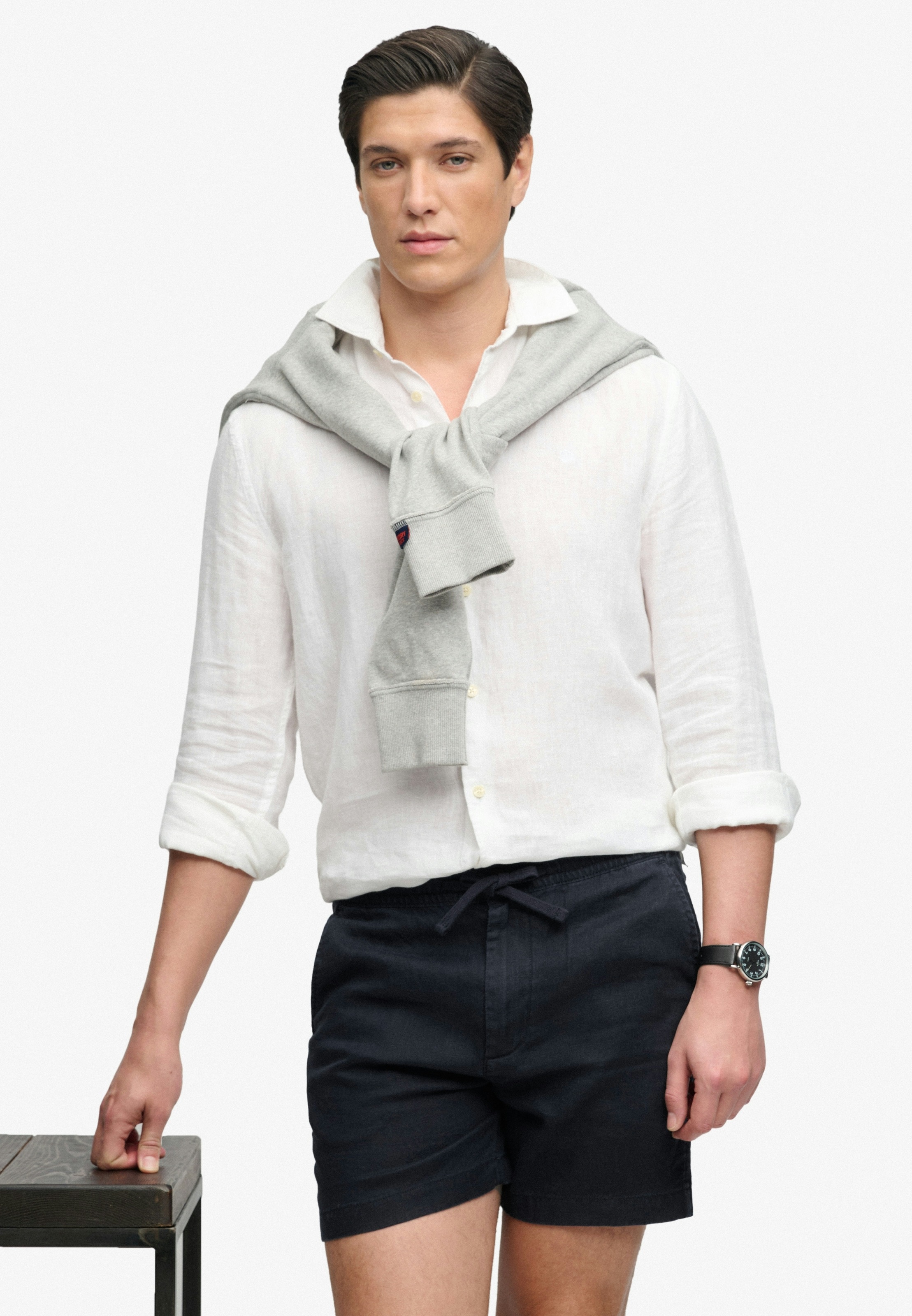Superdry Shorts »MERCHANT LINEN SHORT«  aus Leinen, Relaxed Fit, mit Reißverschluss