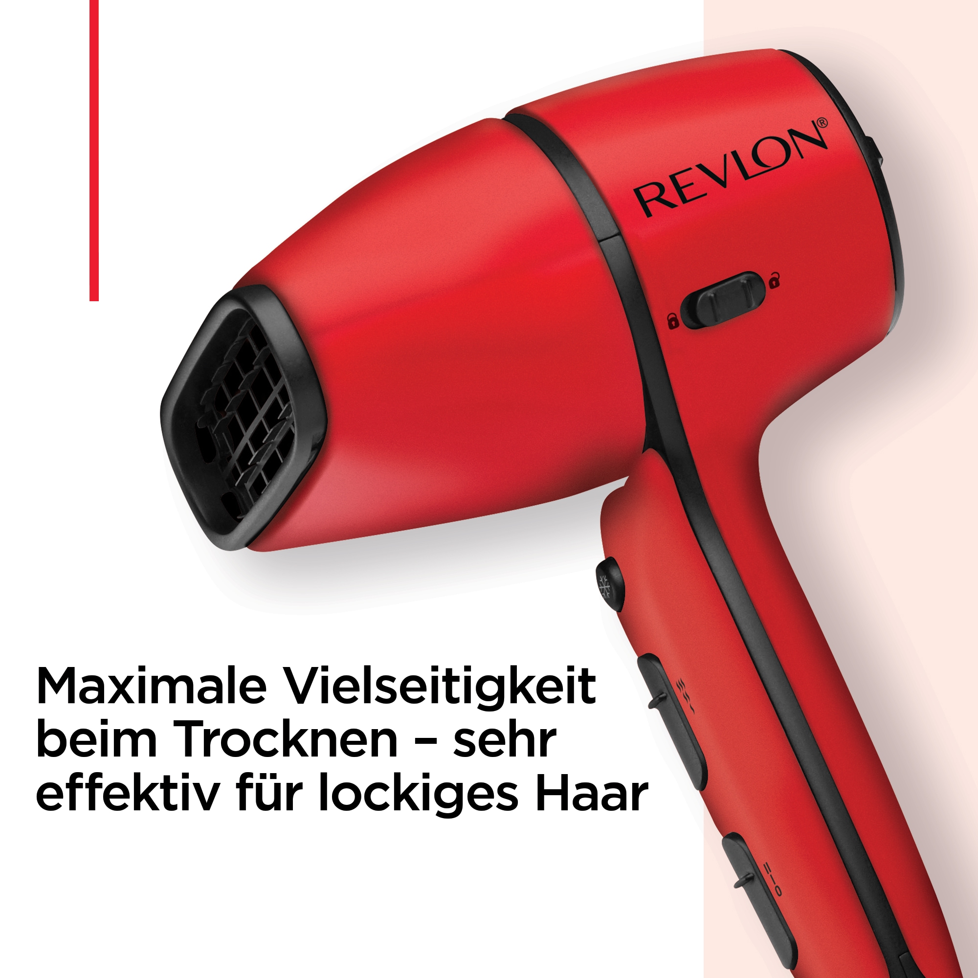 Revlon Haartrockner »Haartrockner mit Luftstromregelung - REVLON Airflow Control, RVDR5320E«, 2000 W, 2 Aufsätze, kompakter Trockner, Frisierdüse + Lockenverstärkungs-Diffusor, 2000 W