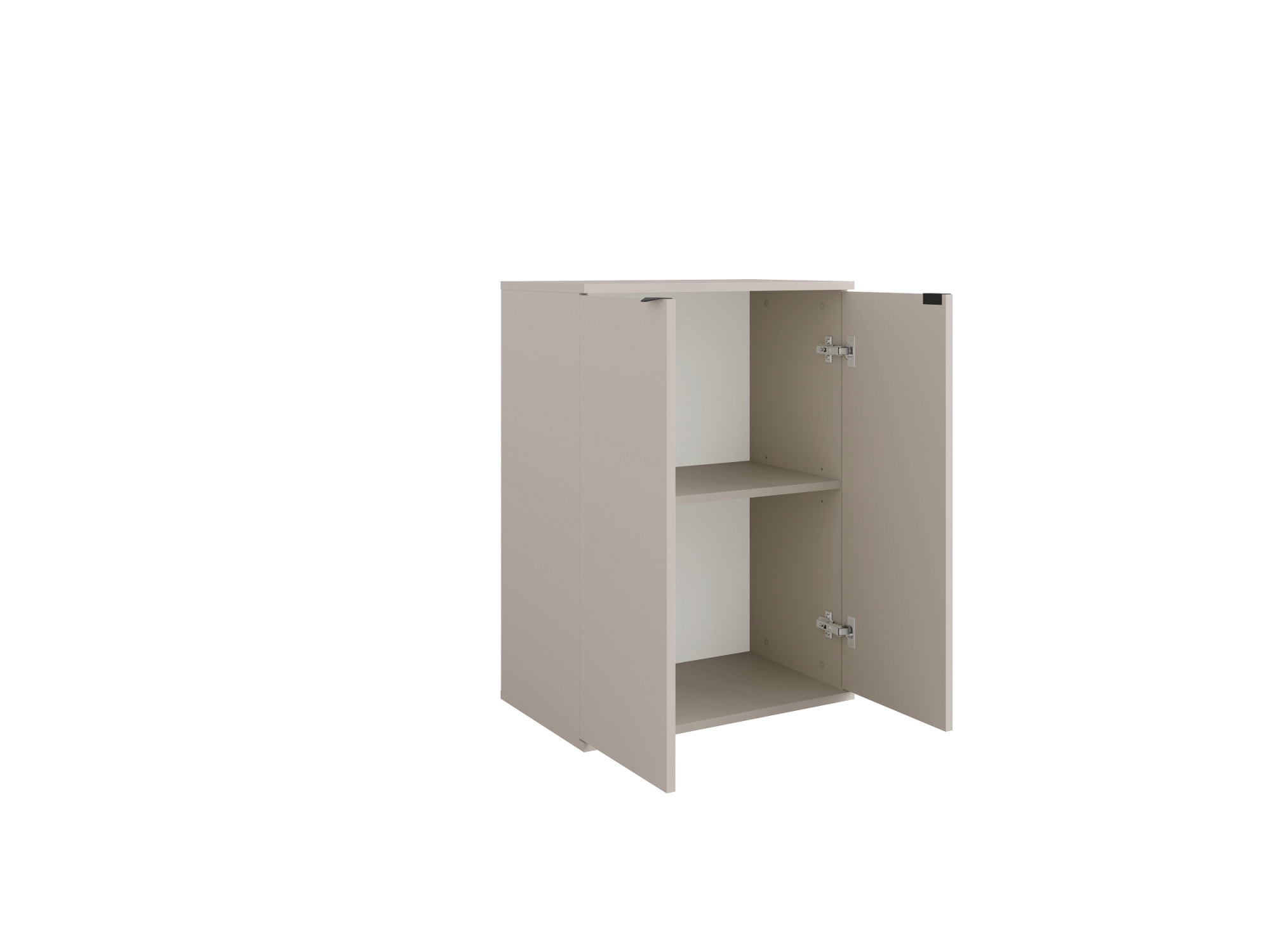 OTTO home Kommode »THALIAANA Sideboard mit 2 Türen, modernes Design, Breite 60 cm« Schrank in 3 Farben erhältlich, schwarze Metallgriffe, viel Stauraum