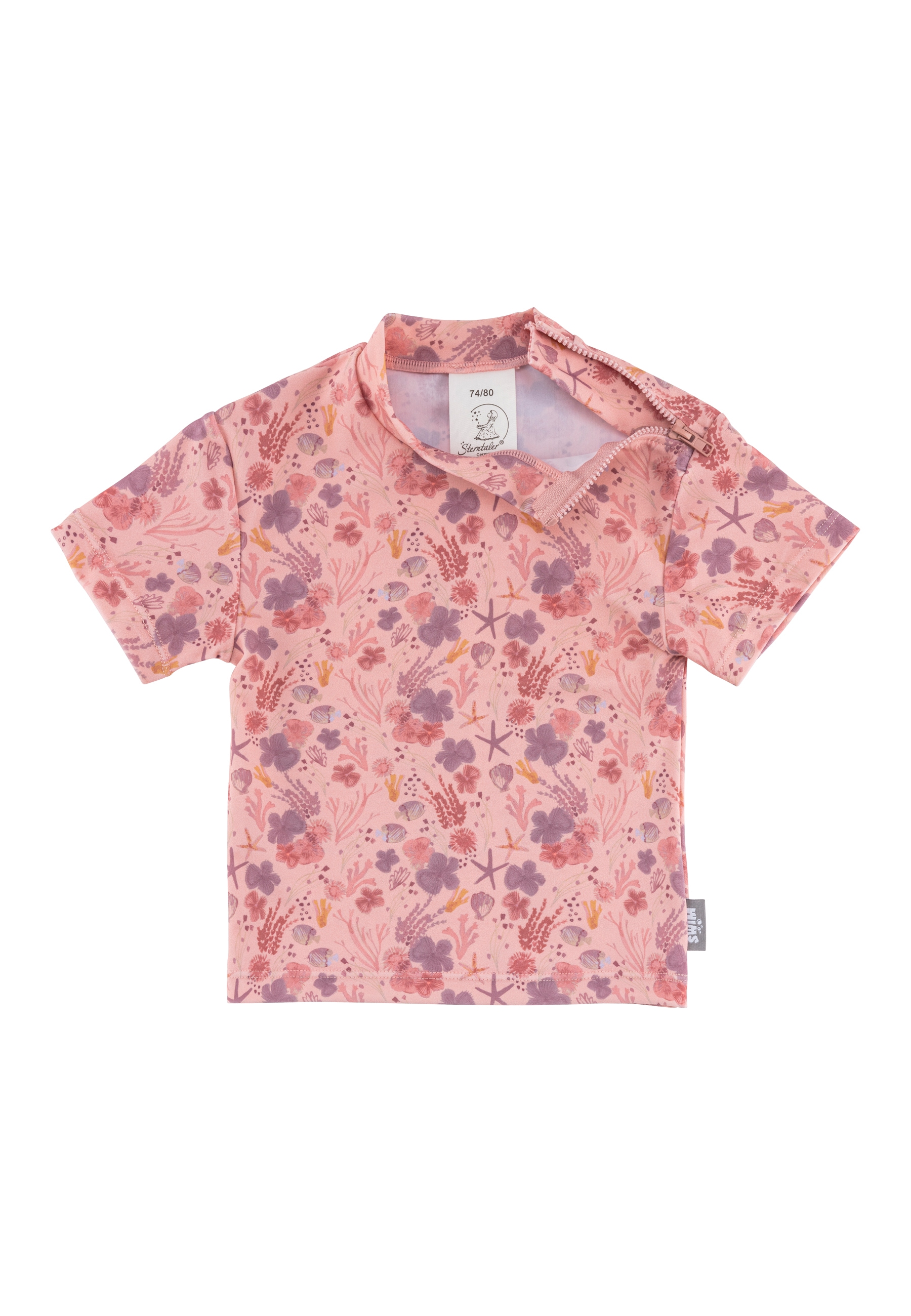 Sterntaler® Schwimmanzug »Badeshirt kurzarm Corale«