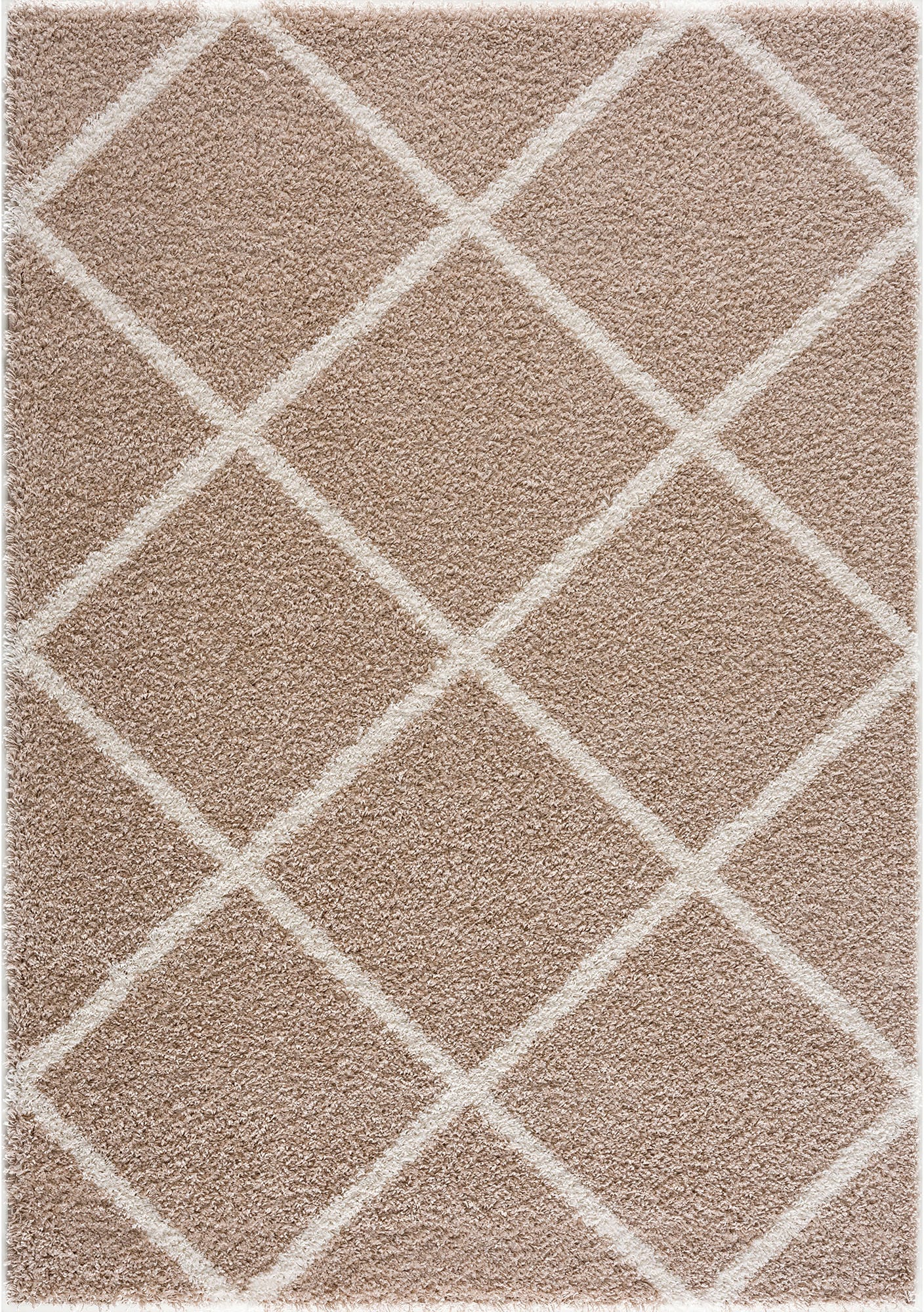 Sanat Hochflor-Teppich »Madrid« rechteckig 30 mm Höhe Wohnzimmer, Langflor, Shaggy Teppich