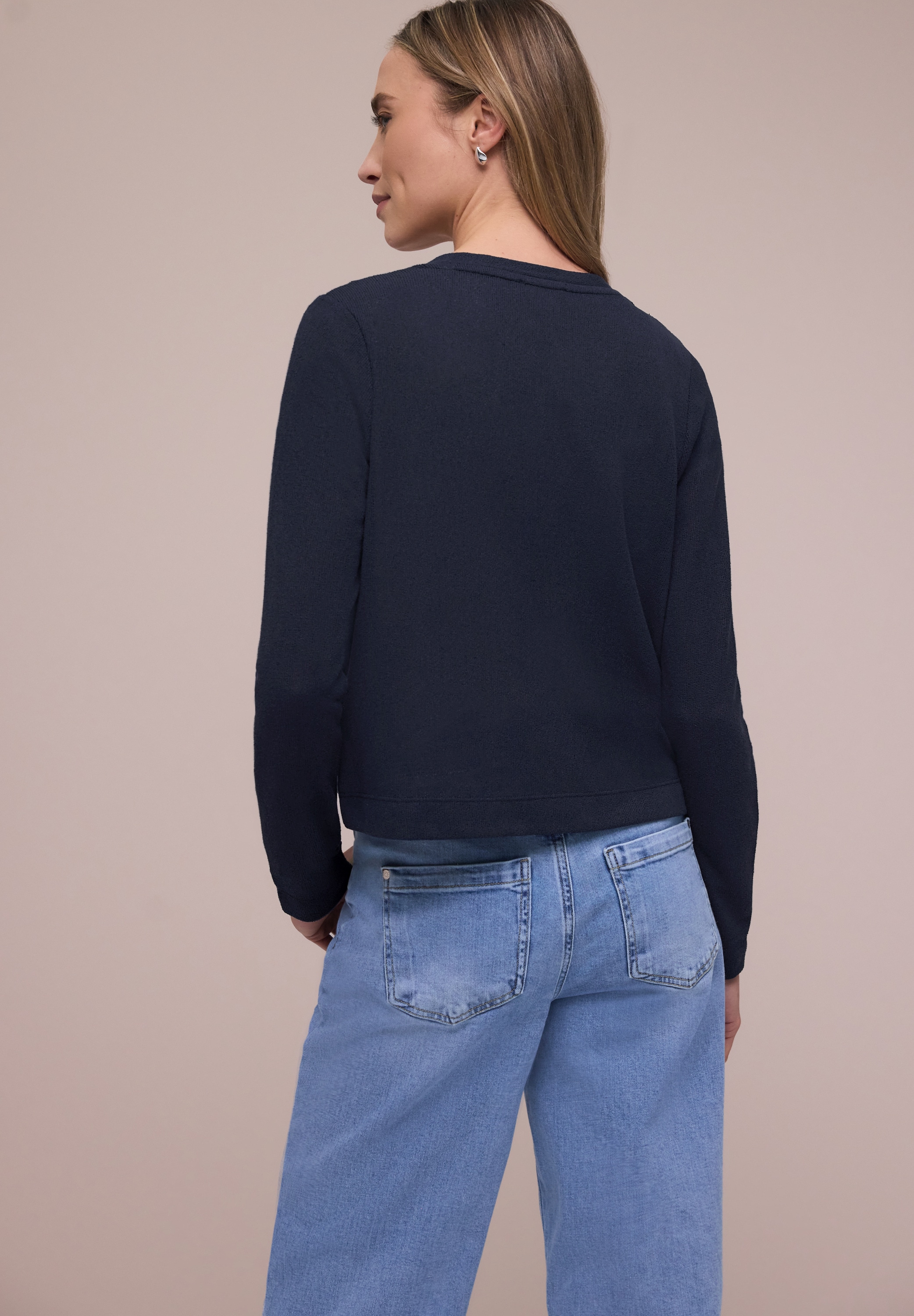 STREET ONE Strickjacke »Style Nette« in offener Passform