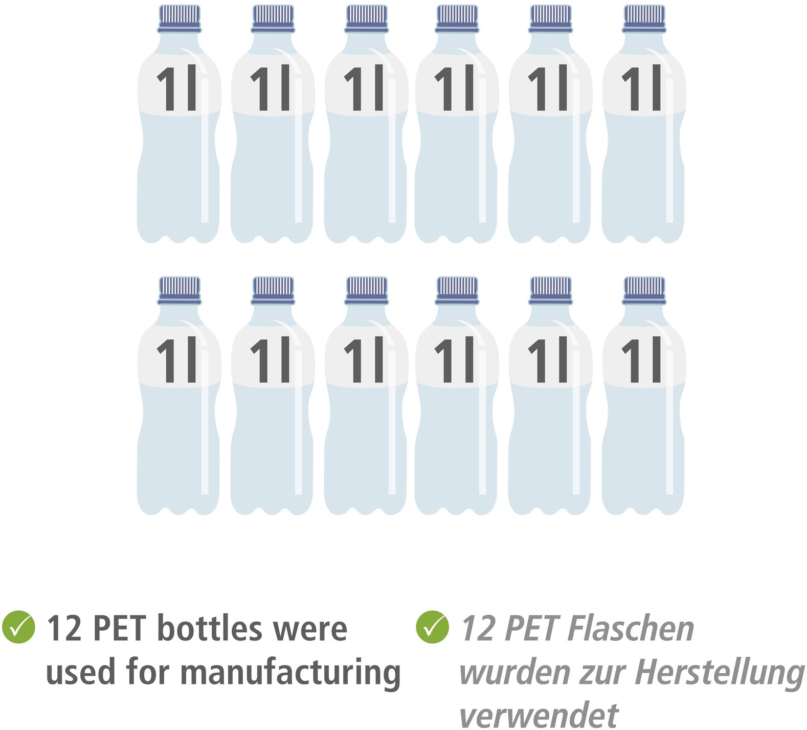 WENKO Wäschekorb »Modell Ecori«, (Set, 2 St.), Aufbewahrungskörbe, recyceltes Polyester mit Bambusrahmen