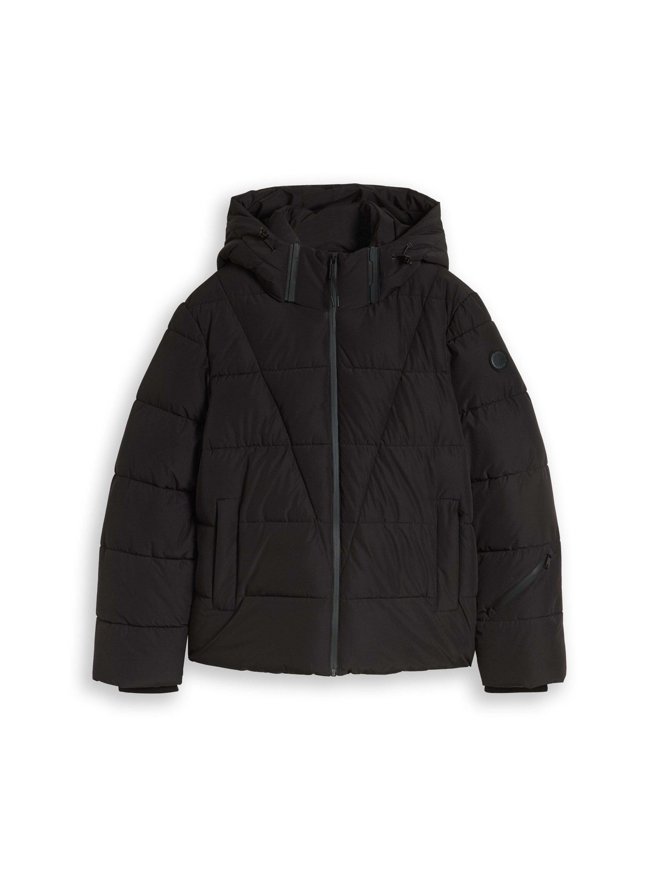 TOM TAILOR Steppjacke »Regular« mit Kapuze mit Logo Stickerei