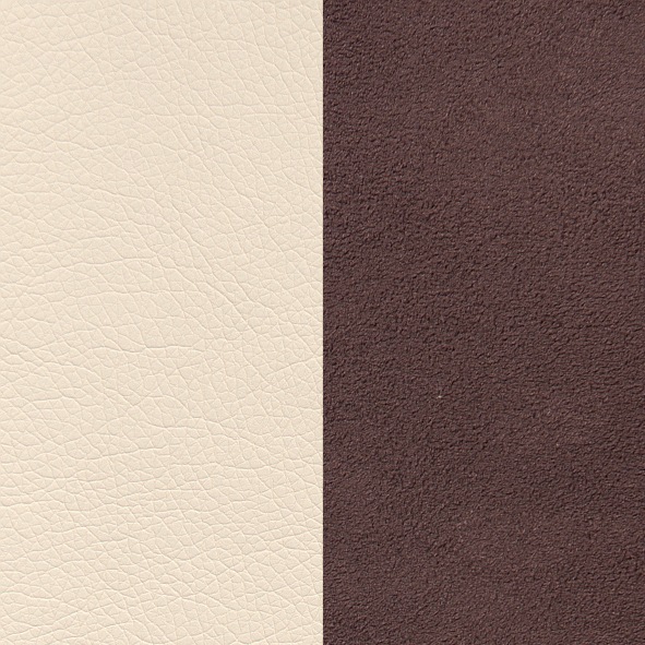 Kunstleder SOFTLUX®-Luxus-Microfaser - creme/braun