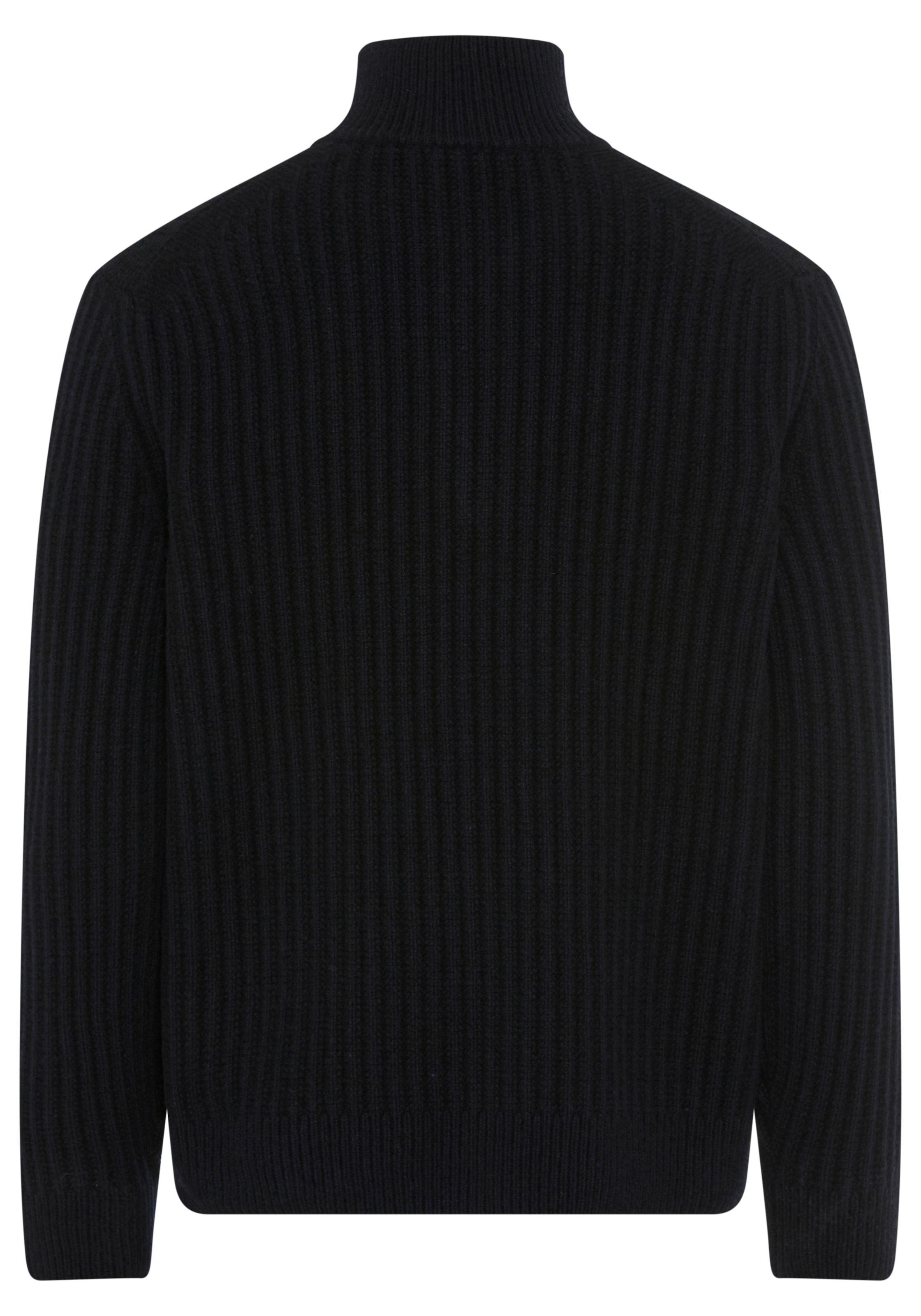 BOSS ORANGE Strickpullover »Kwinter« Troyer-Kragen, Rippstrick, relaxed fit