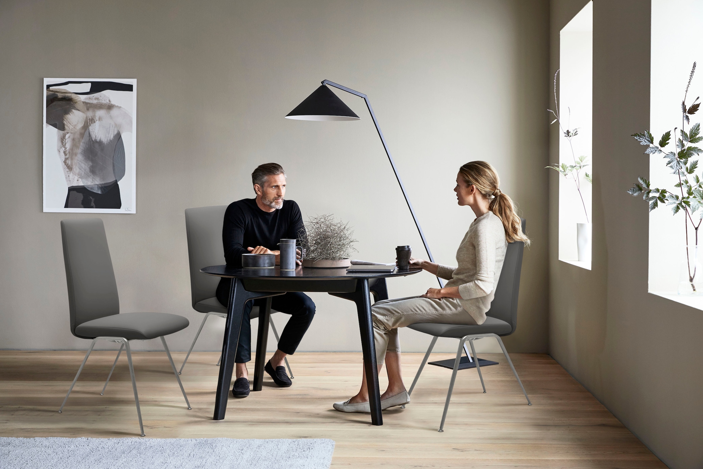 Stressless® Polsterstuhl »Laurel«, Leder PALOMA, High Back, Größe L, mit Beinen aus Stahl in Chrom glänzend