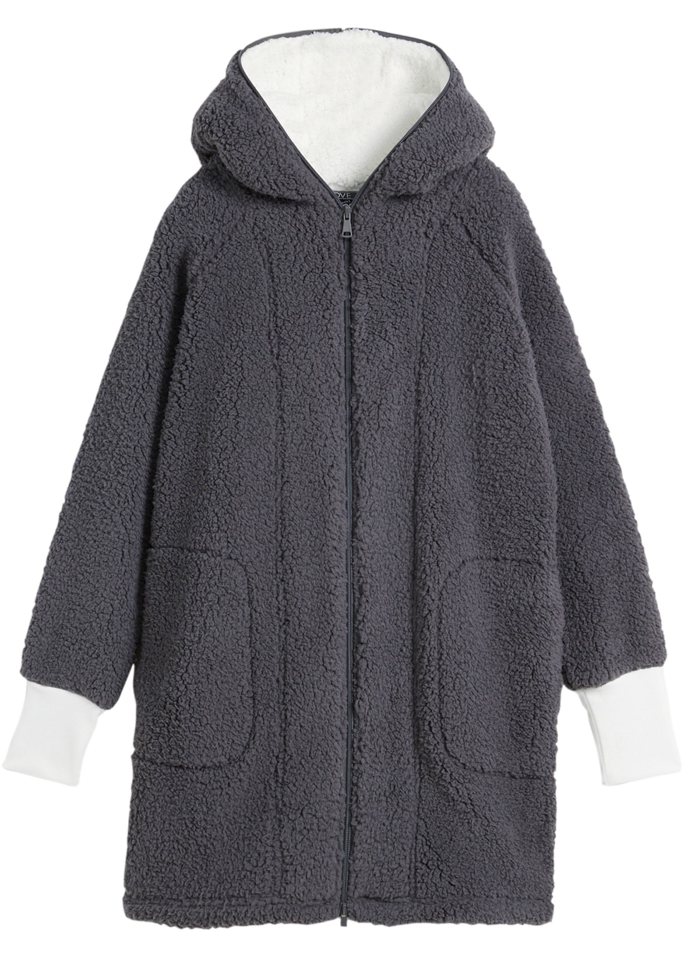 bonprix Fleecejacke mit Kapuze Winterjacke mit Kapuze und Teddyfleece