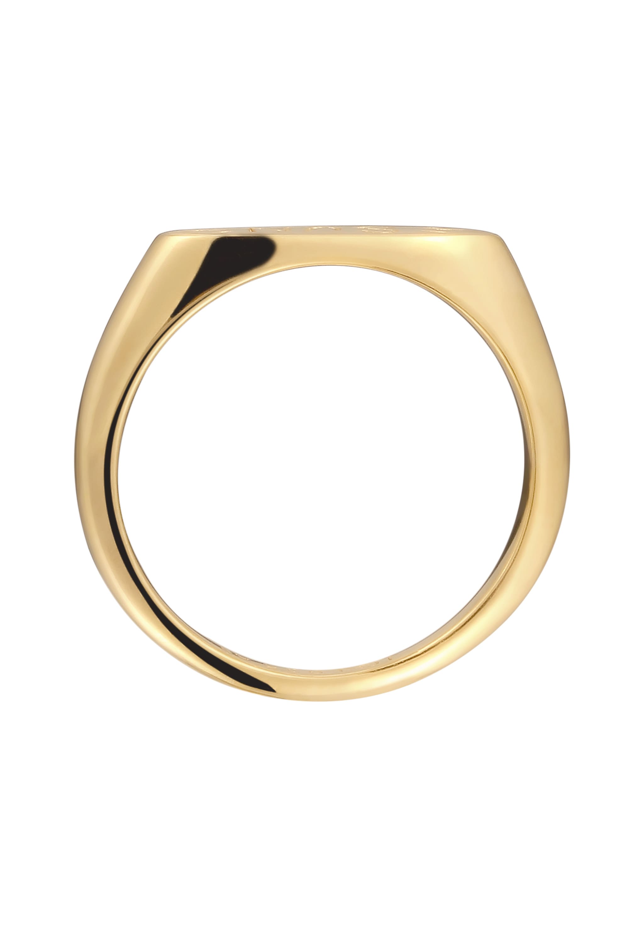 Elli Siegelring »Ring Siegelring Sonne 925 Sterling Silber vergoldet«