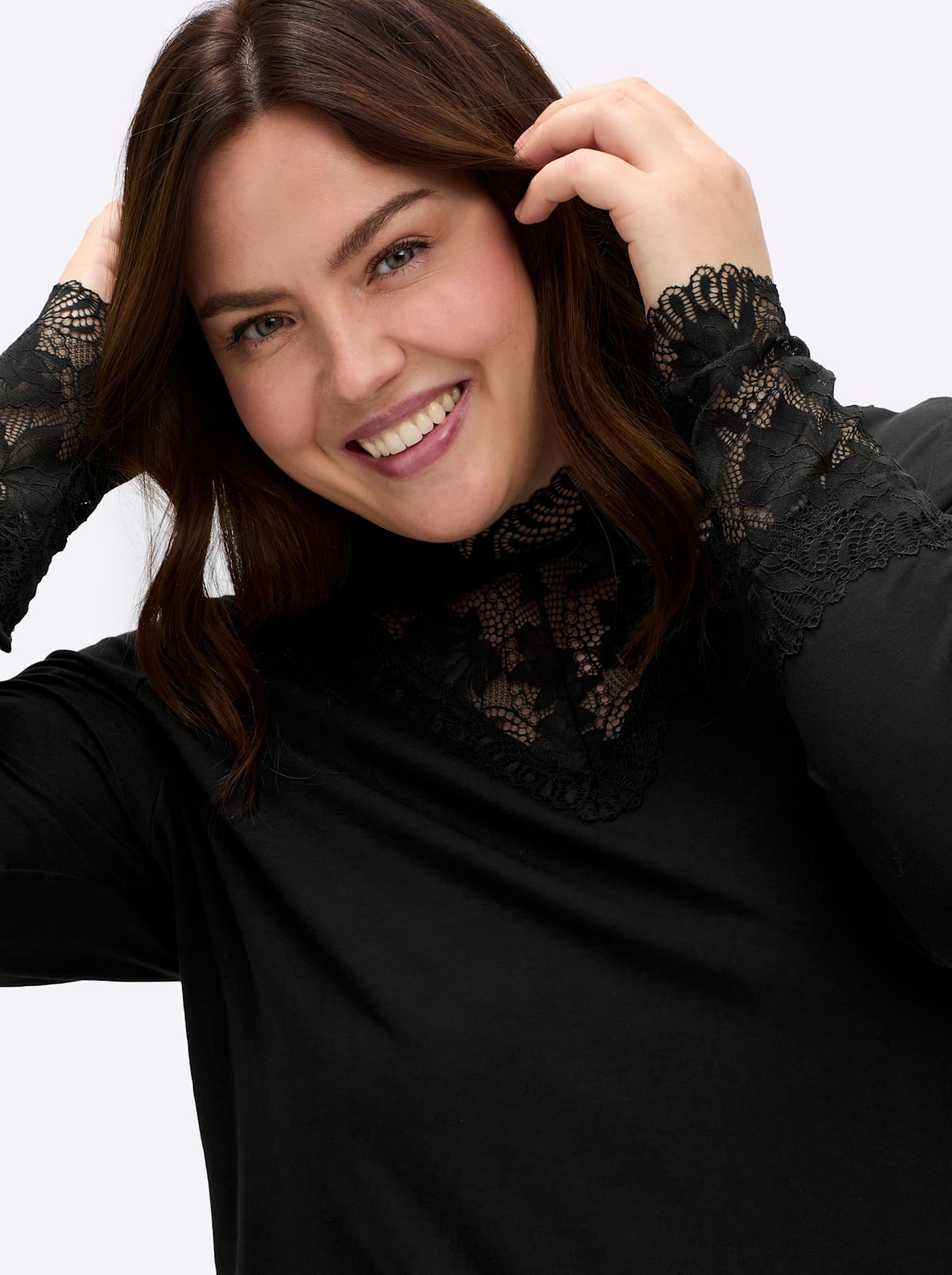 sheego by Joe Browns Stehkragenshirt »Shirt« 1 Stk.