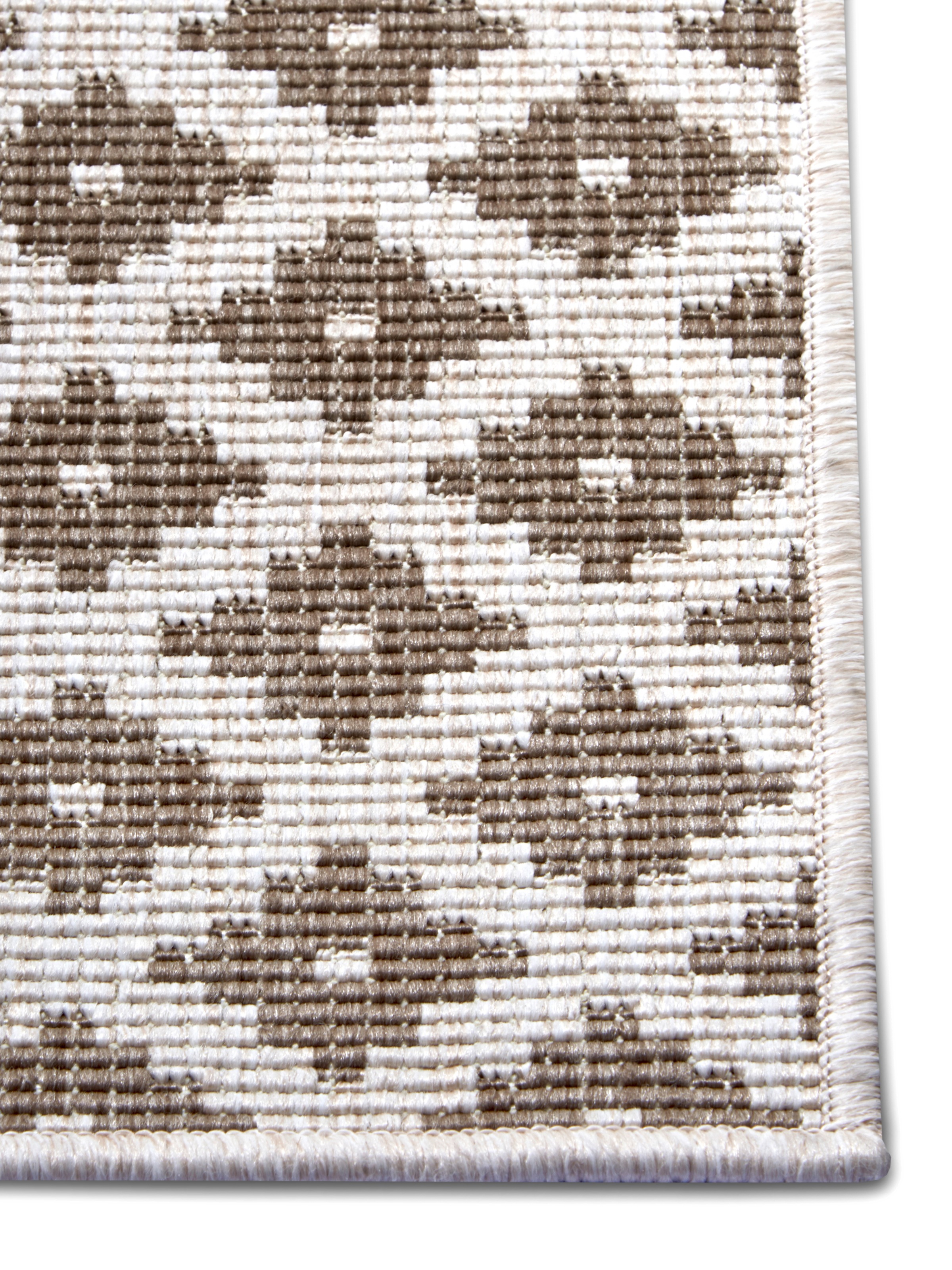 NORTHRUGS Teppich »Nizza Wendeteppich«, rechteckig, 5 mm Höhe, In-& Outdoor, Wetterfest, Balkon, Läufer, Wohnzimmer, Wasserfest