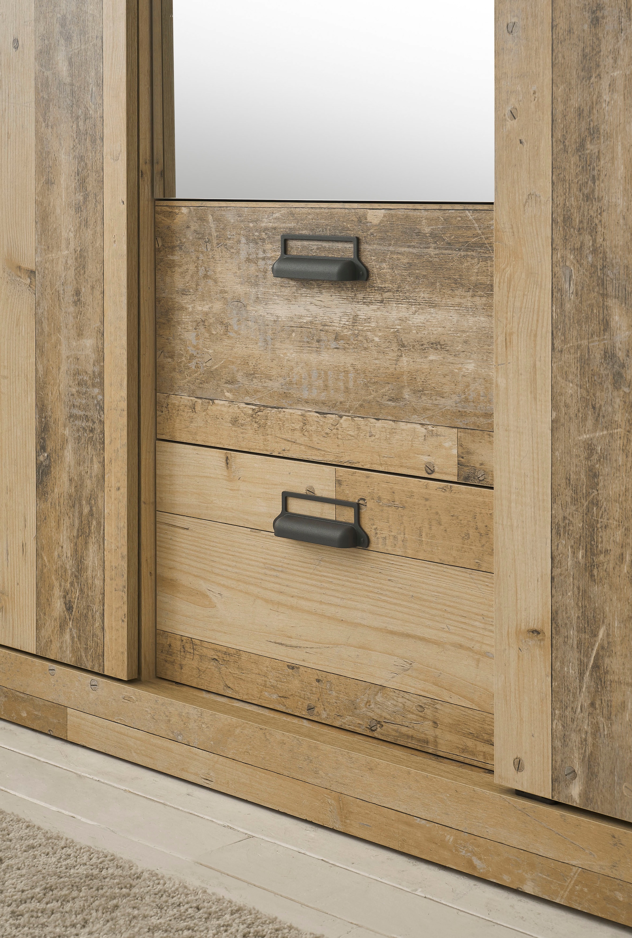 Home affaire Schlafzimmer-Set »SHERWOOD«, (4 tlg.), Liegefläche 140x200cm, Schrank 3-trg. 162cm breit