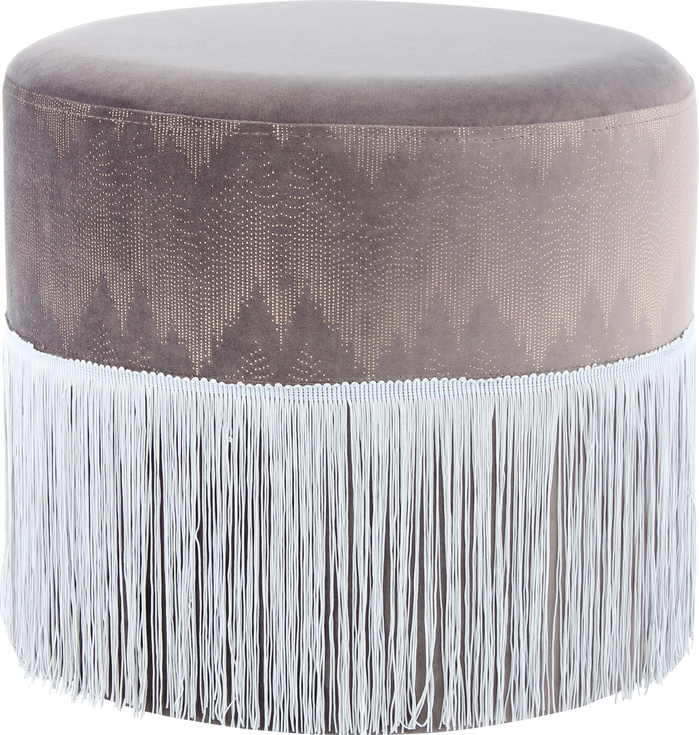 Kayoom Sitzhocker »Hocker Cleopatra 825, mit samtigem Bezug«, (1 St.), verziert, orientalisches Design, modern gestaltet
