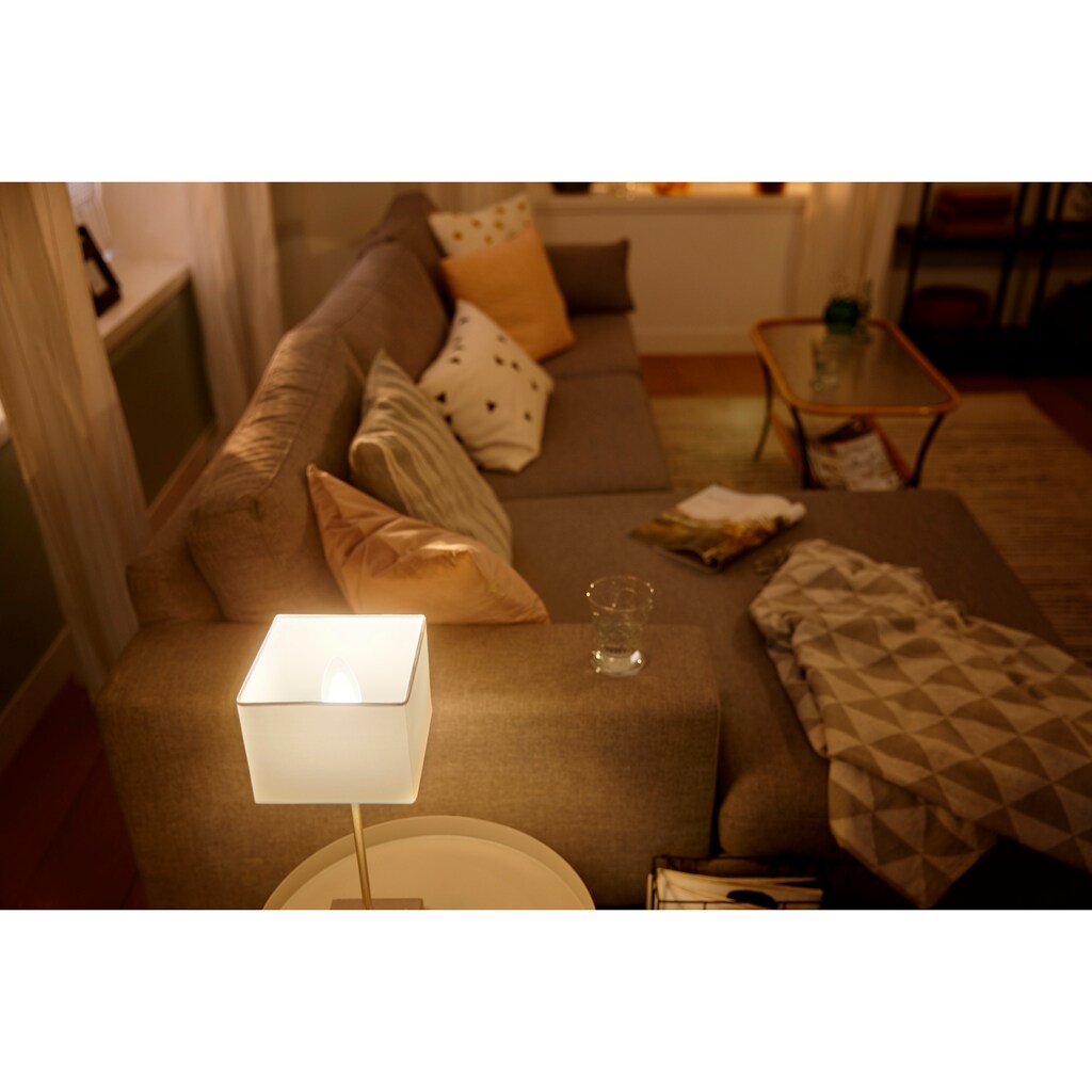 Philips Hue Smarte LED-Leuchte »White Amb. E14 Kerze Einzelpack 2x470«