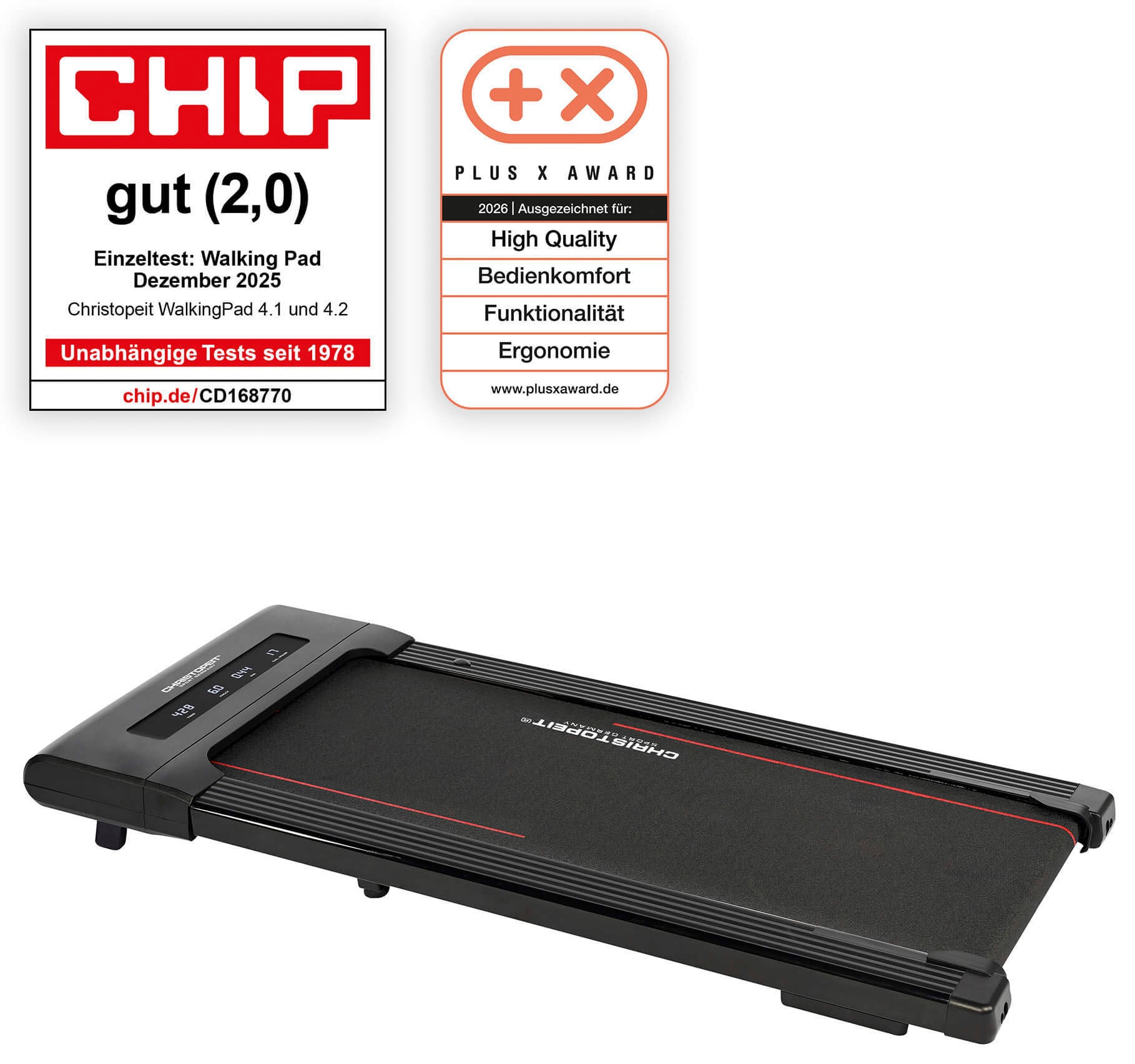 Christopeit Sport® Laufband »Walking Pad 4.1« bis max. 6 km/h, 120 kg max. Benutzergewicht