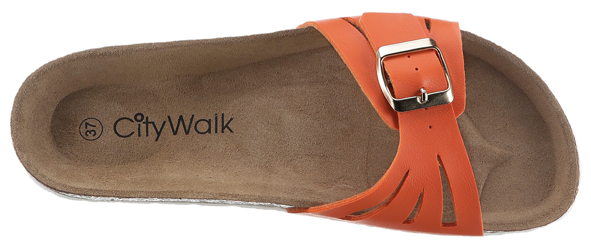 CITY WALK Pantolette, Sommerschuh, Schlappen mit ergonomischem Fußbett