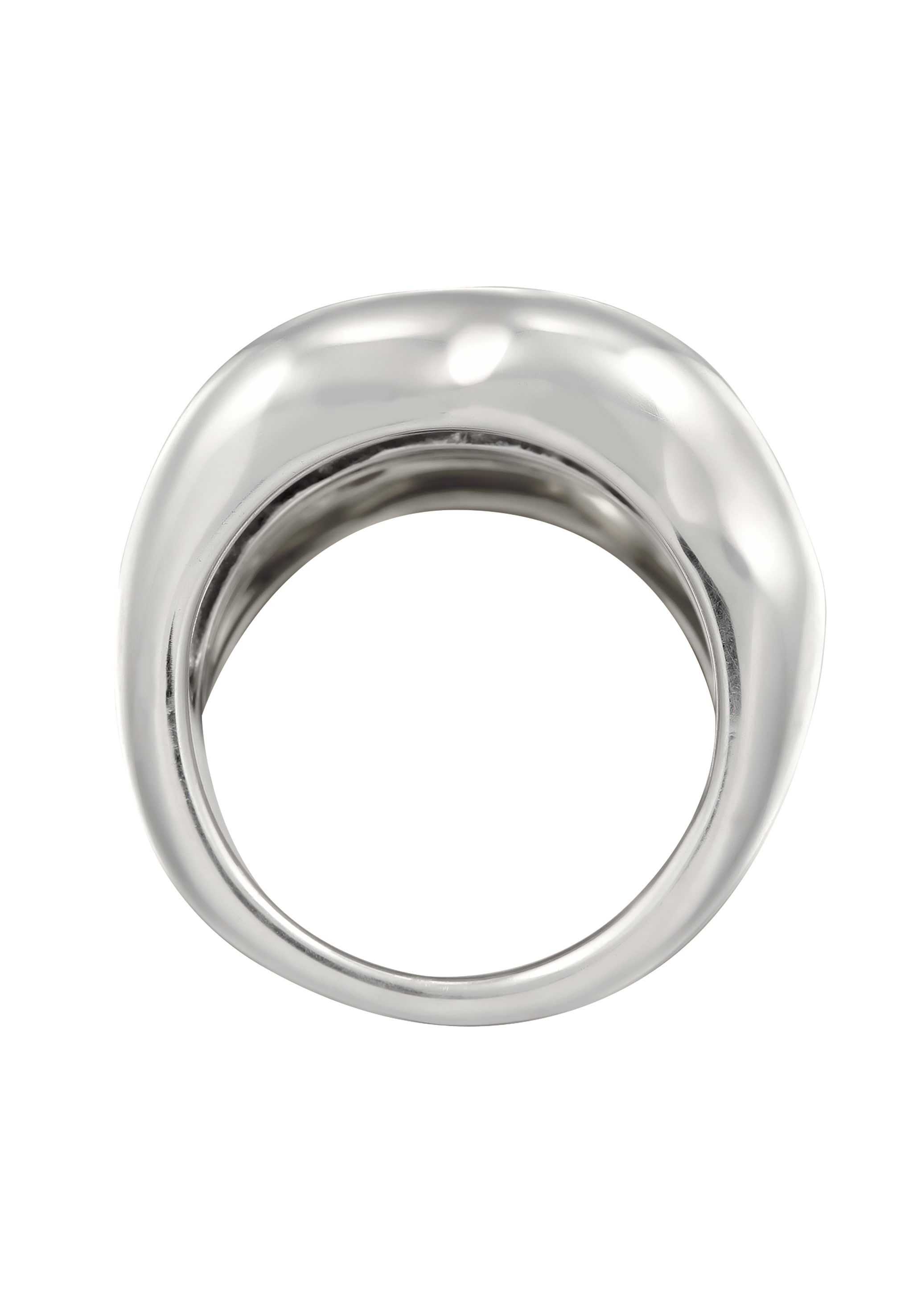 Elli Premium Silberring »Ring Bandring Bicolor Organic Look 925 Sterling Silber vergoldet«
