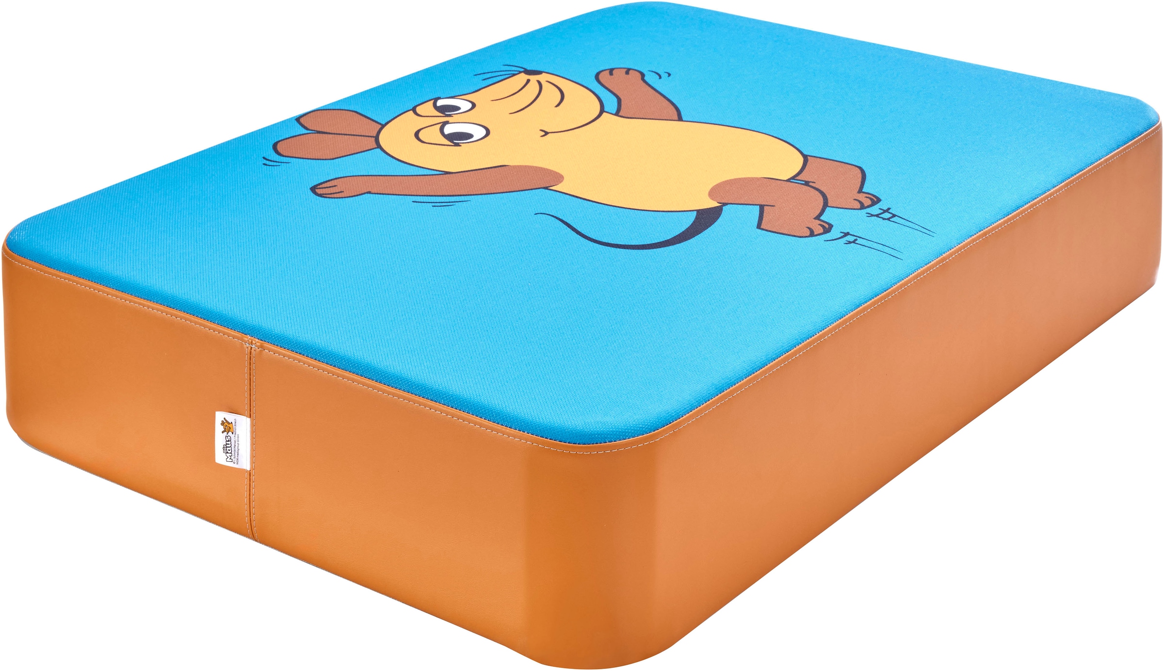 Hipp-Hopp - das Hüpfpolster Weichbodenmatte »Hüpfpolster S orange, Die Maus, Maus«, Hüpfmatte; 97x70x17 cm; Made in Germany