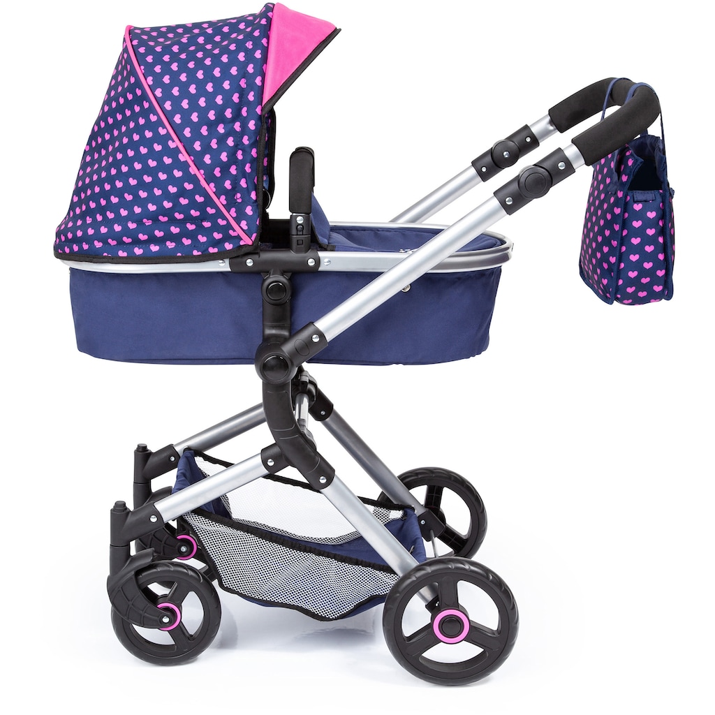 Bayer Kombi-Puppenwagen »Vario, Blau/Pink«