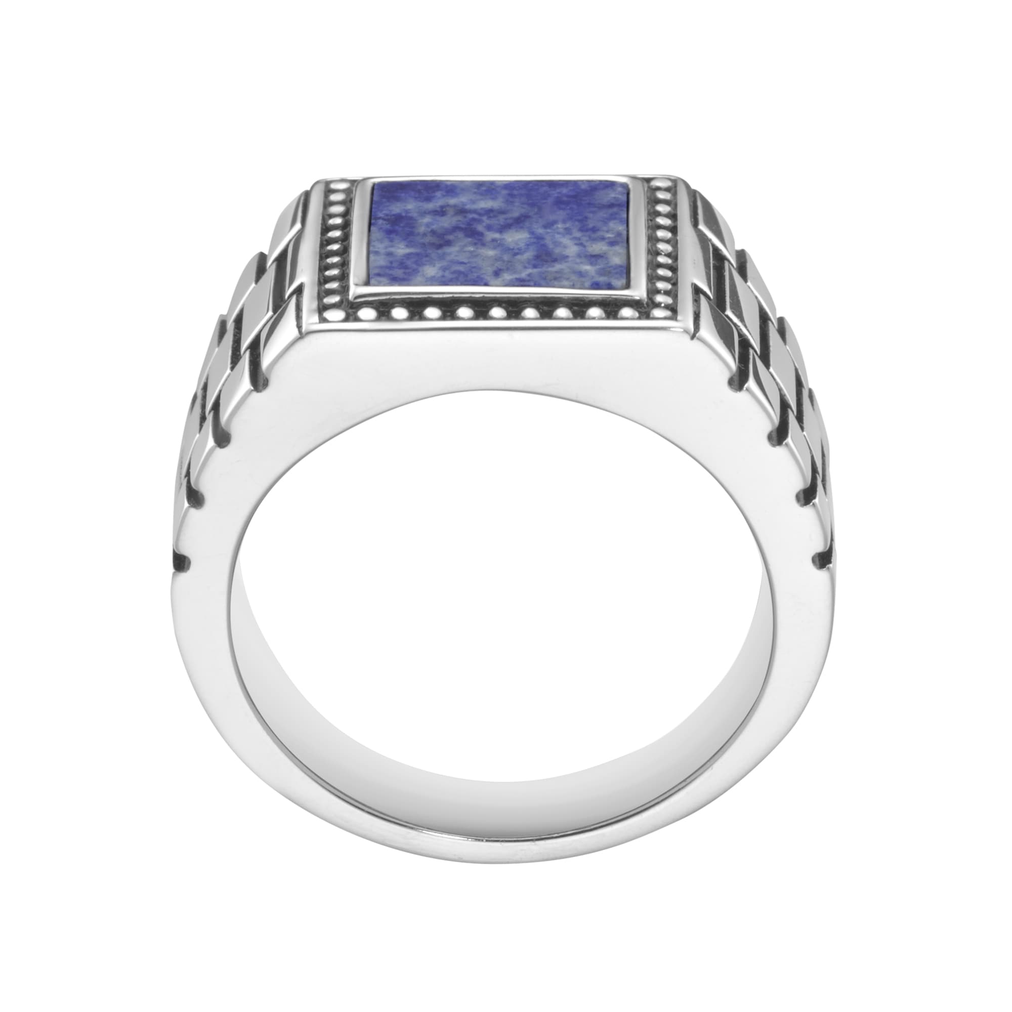 GIORGIO MARTELLO MILANO Silberring »Ring Siegelring mit blauer Lapis-Einlage, Silber 925«