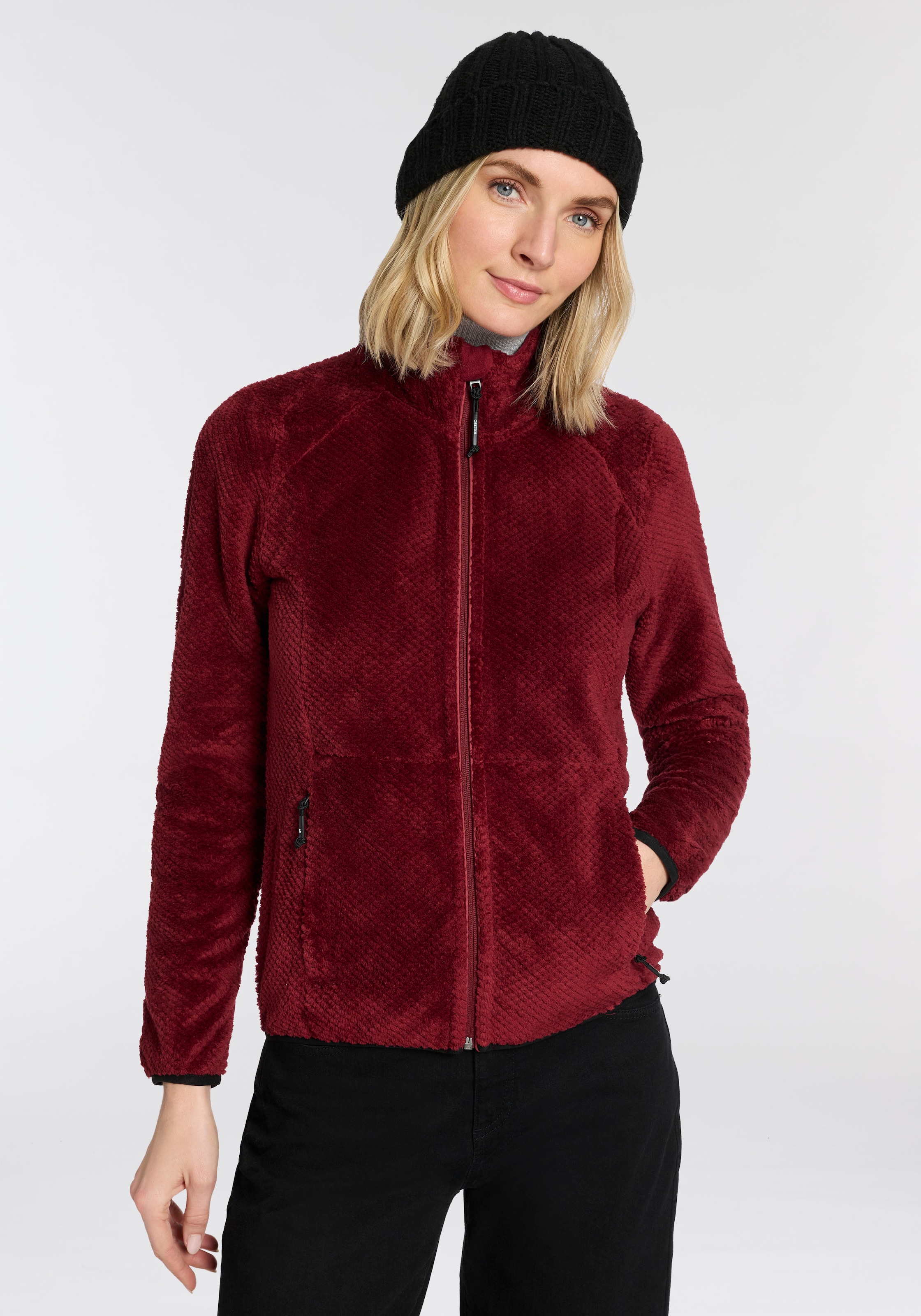 Killtec Fleecejacke »KOW 6 WMN KNTFLC JCKT« 1 Stk. tlg. wärmend & windabweisend, Übergangsjacke