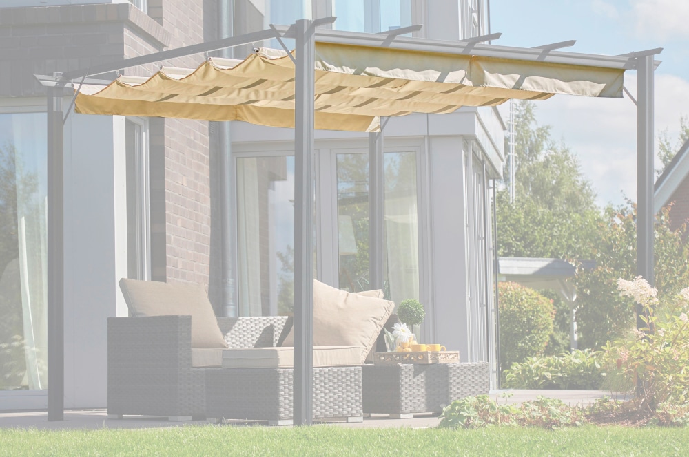 KONIFERA Pavillon-Ersatzdach "für Pergola "Tilos 3x3"" Stoffmaß ca. 240x240cm, mit PU-Beschichtung