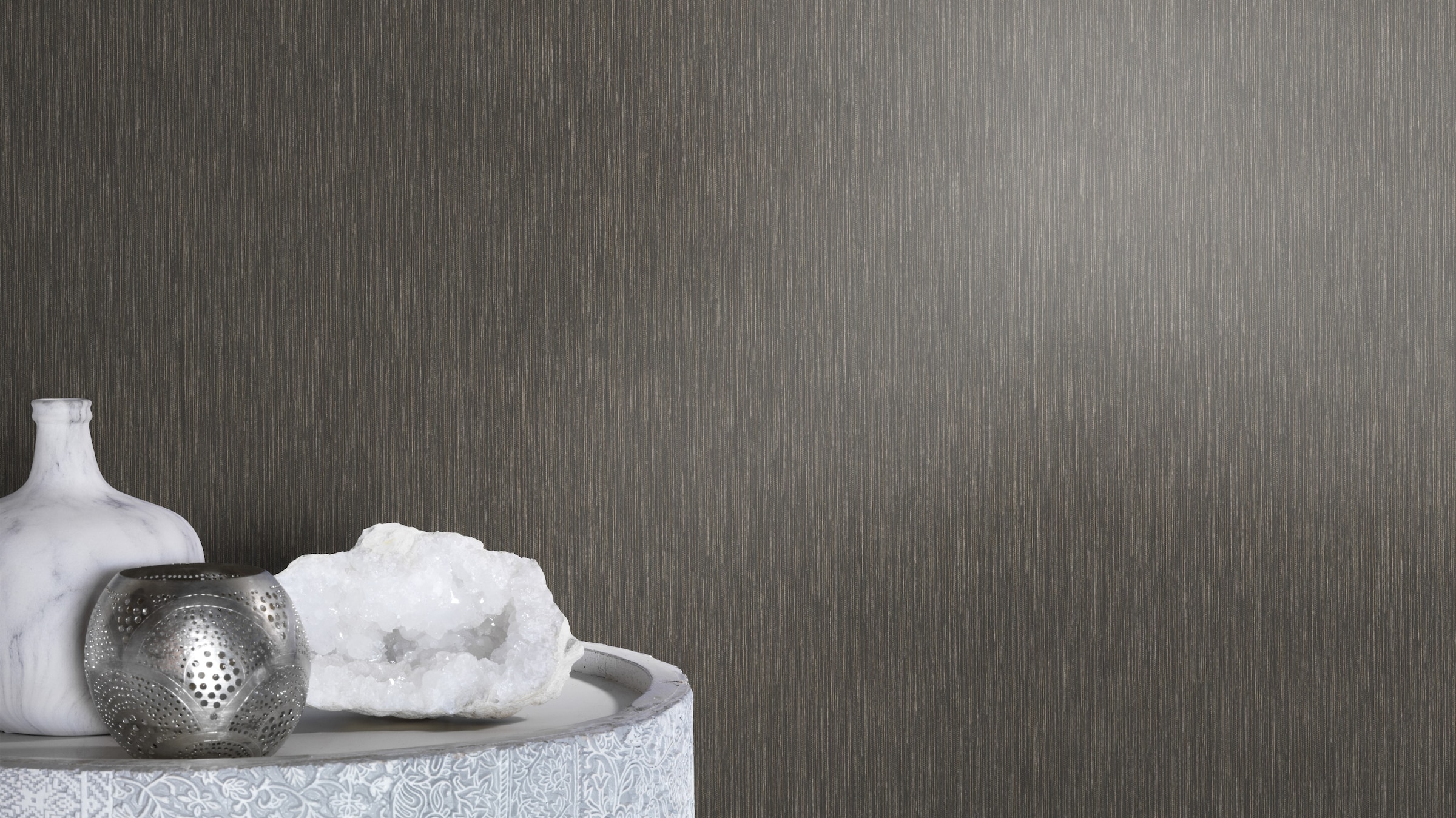 Rasch, Vliestapete »Vliestapete Curiosity 537741« einfarbig strukturiert Unitapete, schwarz, Vlies, B/L: 53 m x 10,05 m - Rollen: 1, schwarz