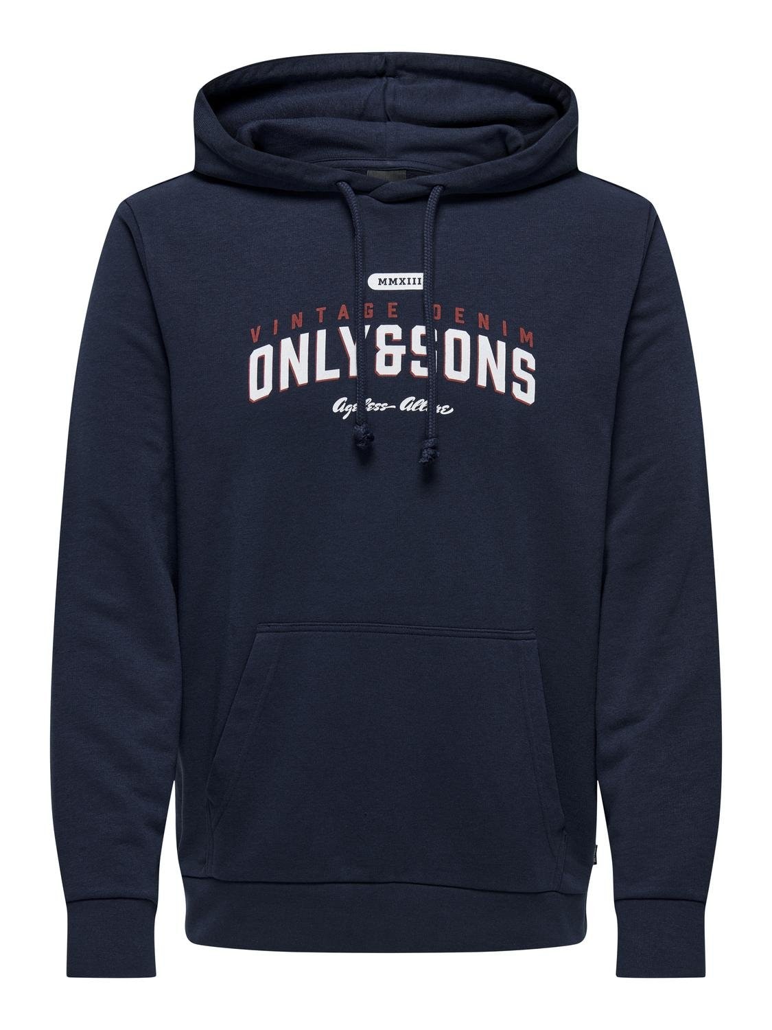 ONLY & SONS Kapuzensweatshirt »ONSLENNY REG VINTAGE PRINT HOOD SWEAT«