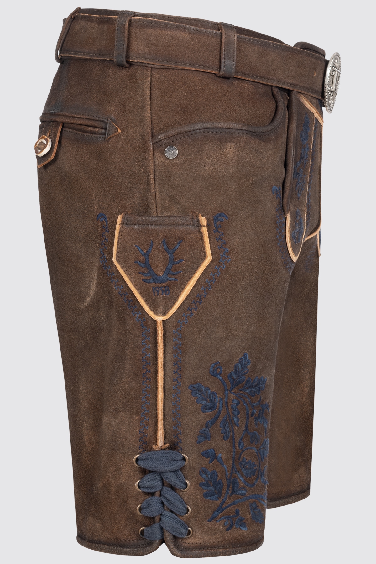 Krüger Lederhose »Lederhose Bastiano mit Gürtel«