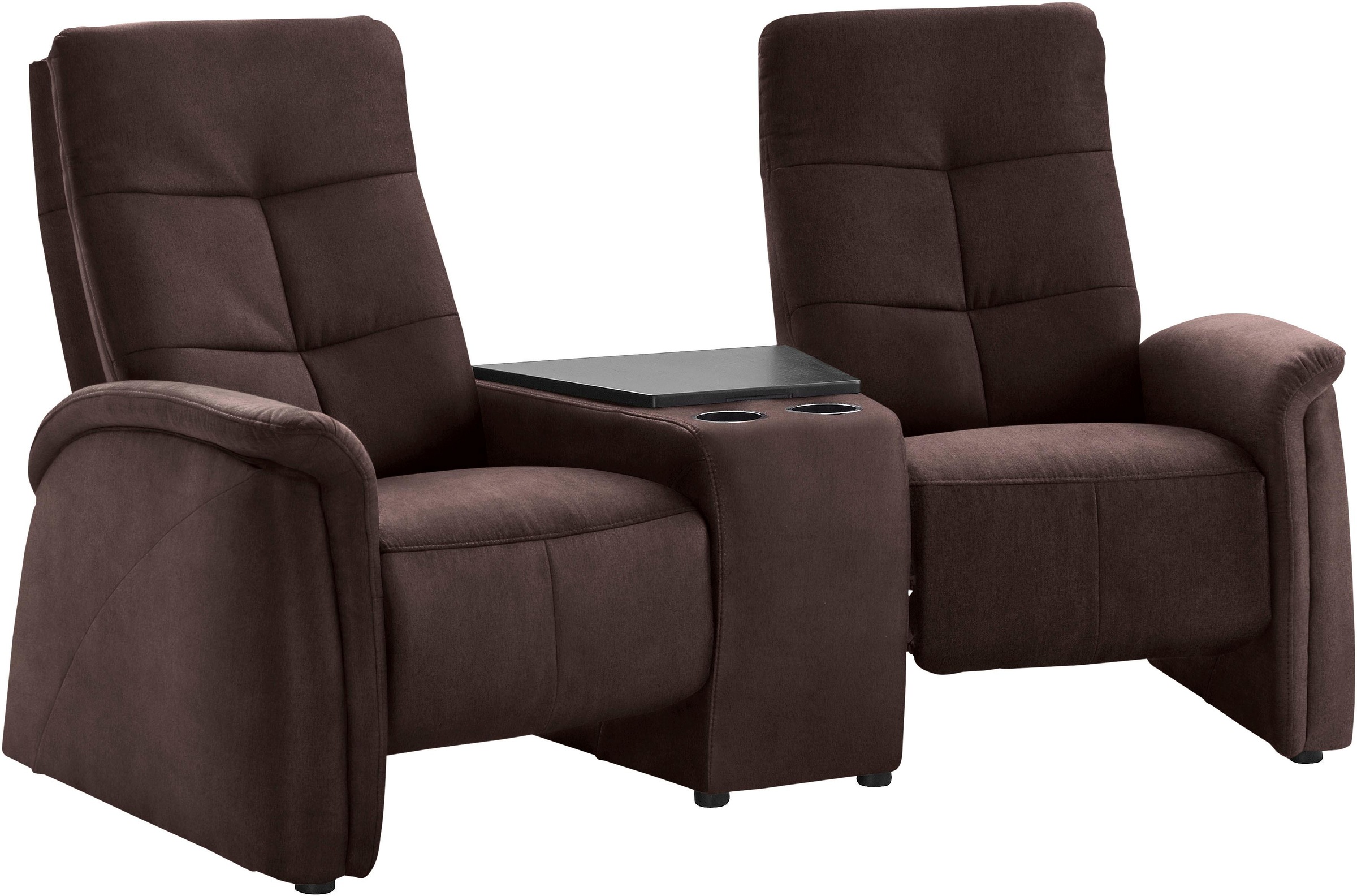 exxpo - sofa fashion 2-Sitzer »Tivoli, Kinosofa mit Relaxfunktion, mit Ablagetisch und Stauraum«, bequem und komfortabel