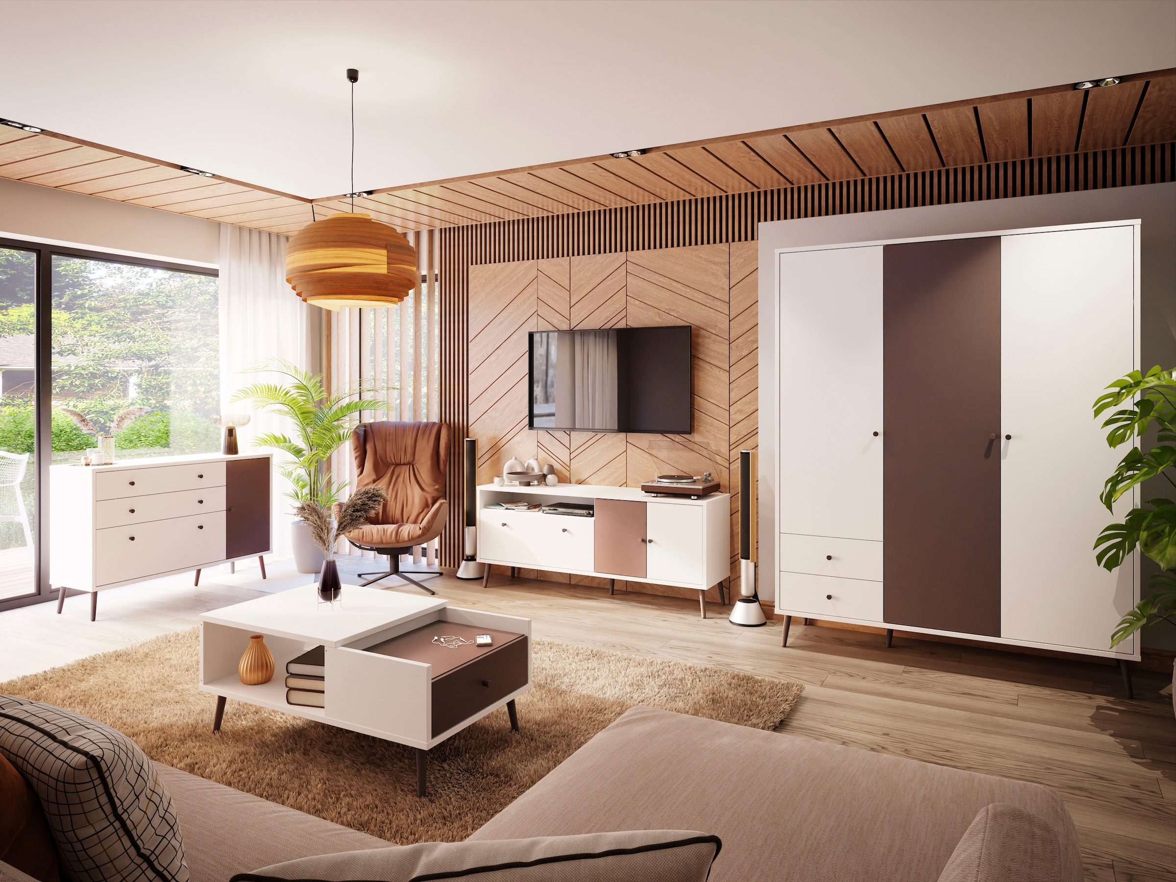 FORTE Couchtisch »Harllson EasyKlix by Forte«, die neue geniale Art Möbel aufzubauen, fast ohne Werkzeug