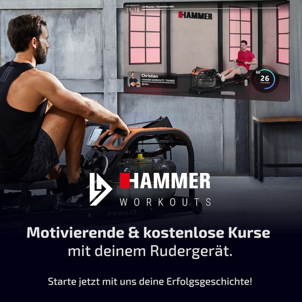 Hammer Rudergerät »POWER ROWER PRO II«