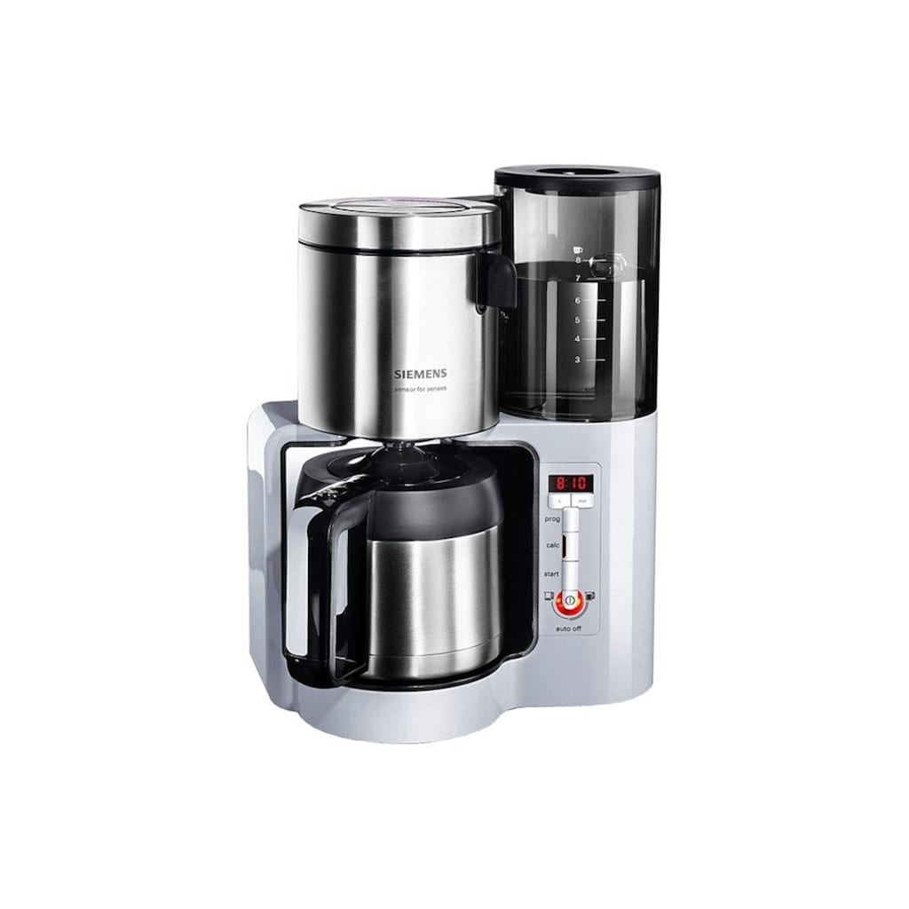 SIEMENS Filterkaffeemaschine »Sensor for Senses TC86505«, 1,15 l Kaffeekanne, Papierfilter, 1x4, Wassertank mit Griff