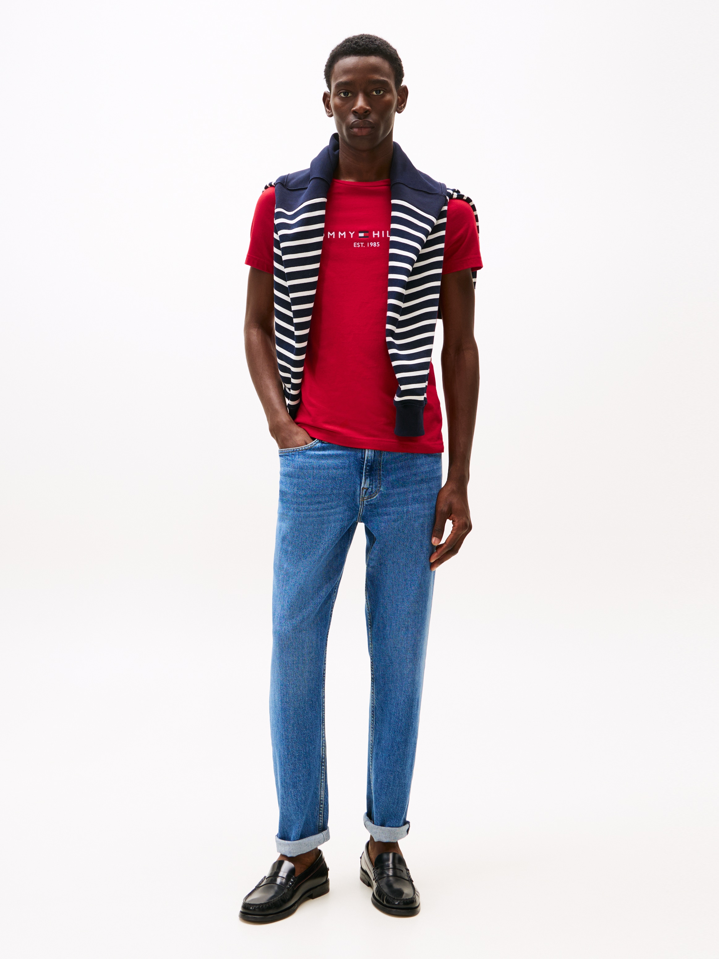 Tommy Hilfiger T-Shirt »TOMMY LOGO TEE«, aus reiner Baumwolle