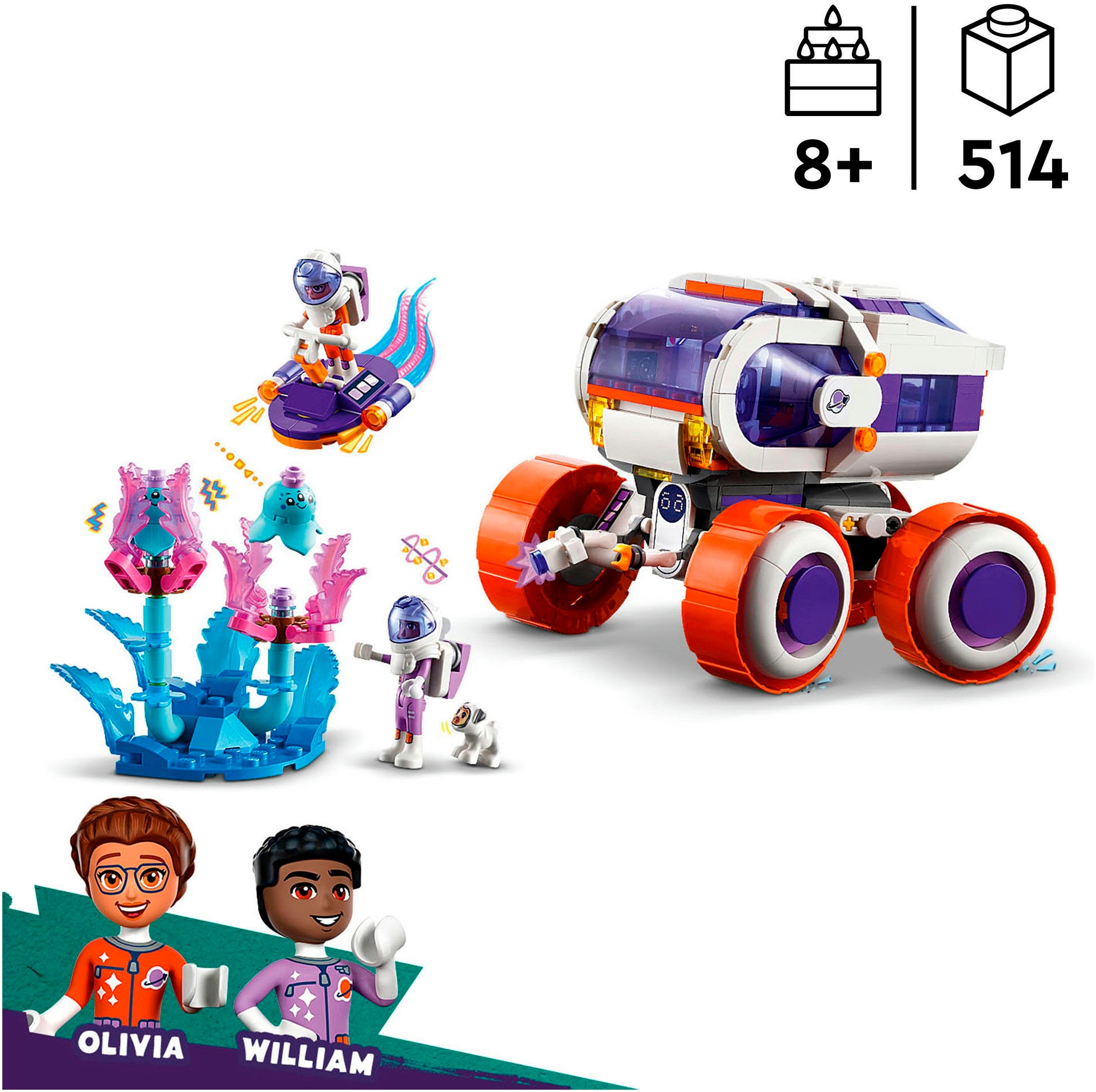 LEGO® Konstruktionsspielsteine »Fahrzeug zur Weltraumforschung (42602), LEGO Friends«, (514 St.), Seltenes Set; Made in Europe