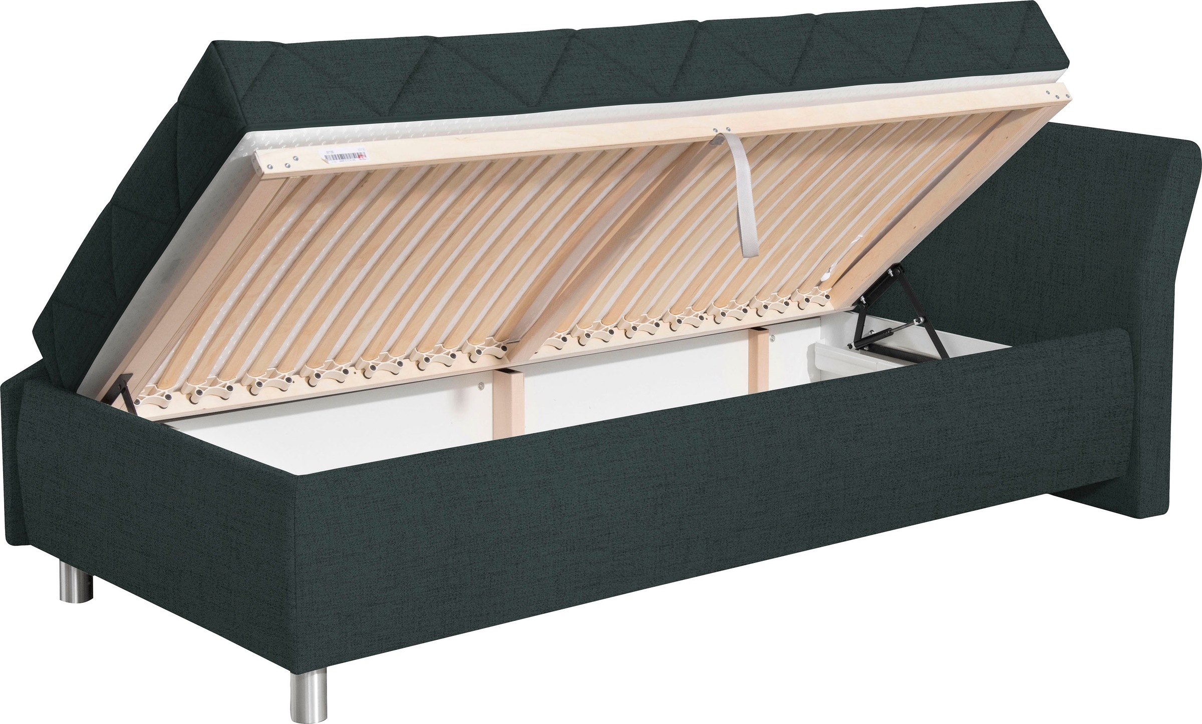 alina Schlafsofa »Lindsay« Bettkasten, Zierkissen-Set aus: 2 Stk. 40x40cm, 1 Stk. 30x30cm