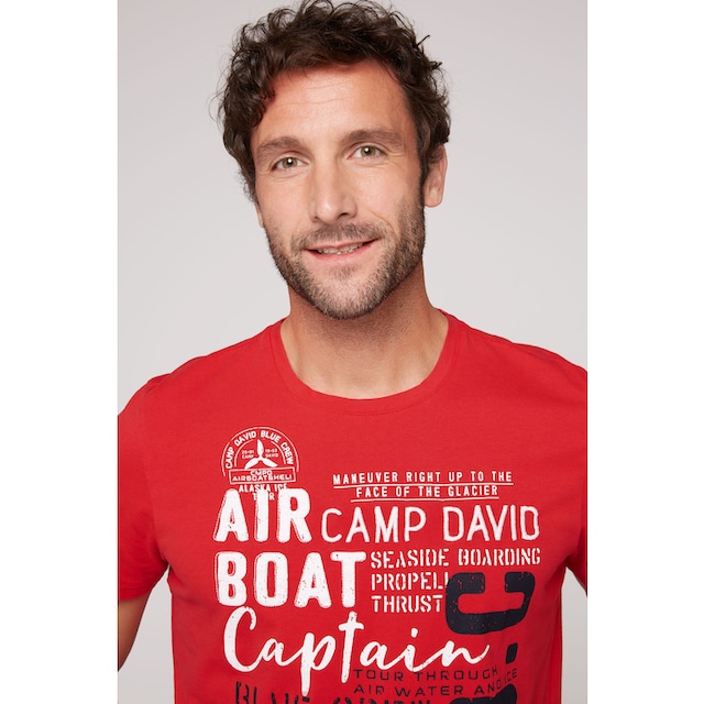 CAMP DAVID T-Shirt, mit Logo-Artworks bei ♕