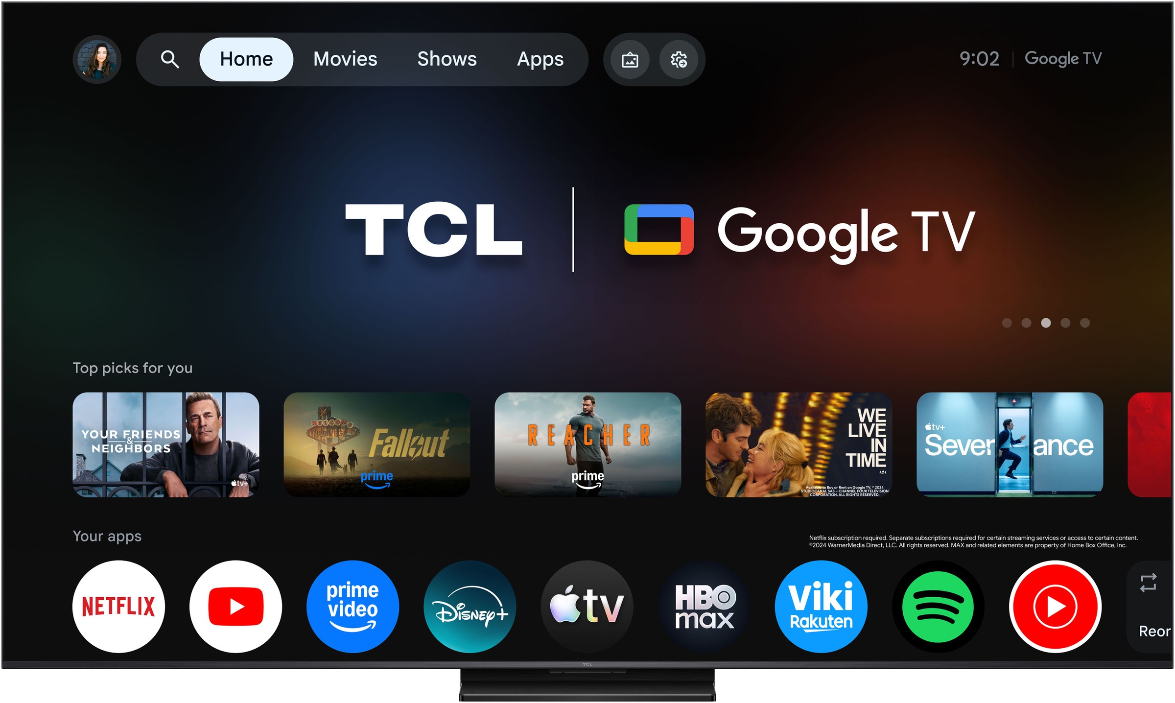 TCL QLED Mini LED-Fernseher »75Q7D ProX1« 189 cm/75 ″