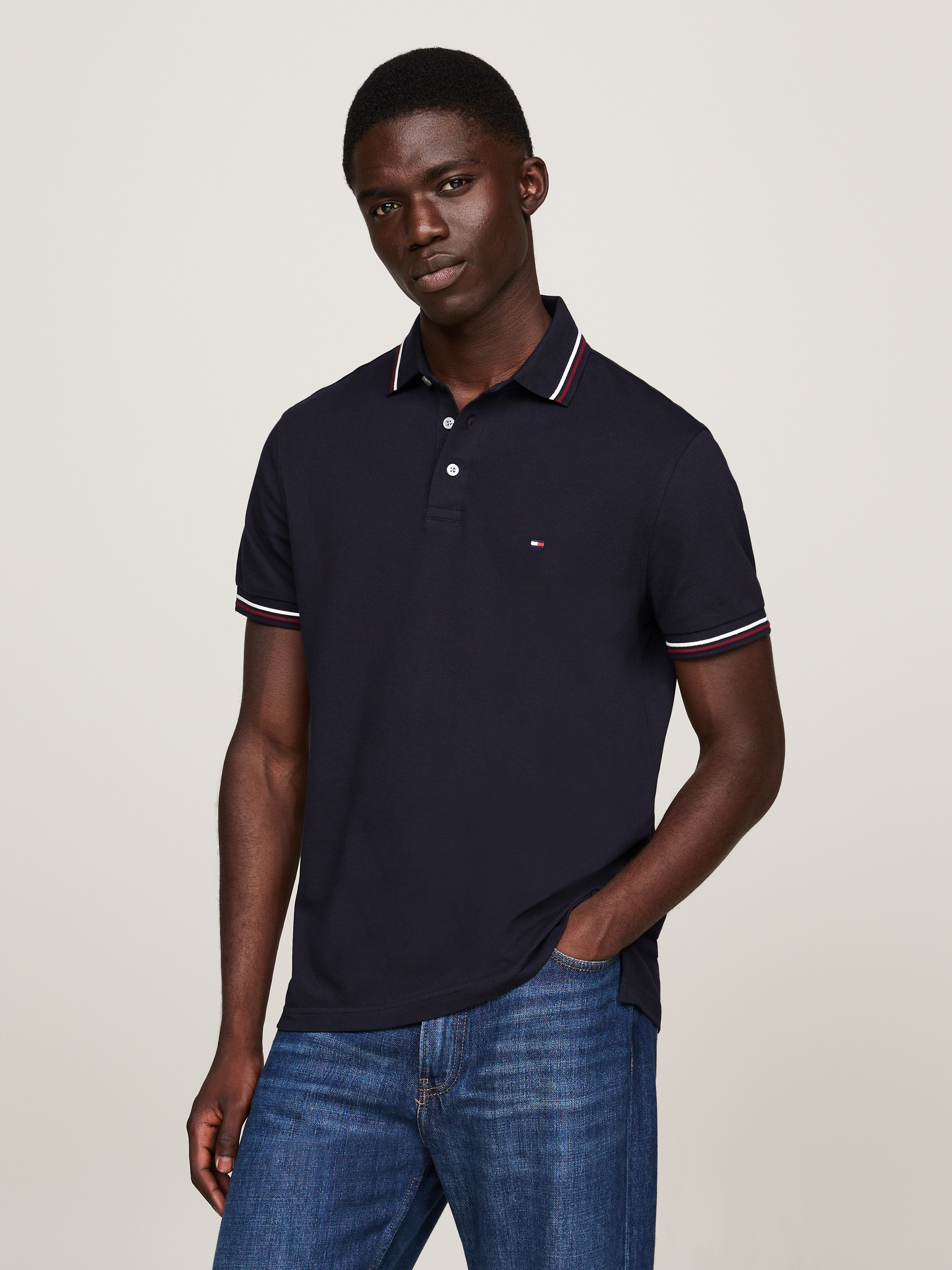 Tommy Hilfiger Poloshirt »TIPPED SLIM FIT POLO«, mit Kontrast-Details