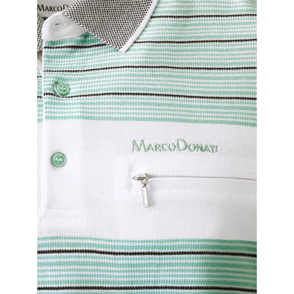 Marco Donati Poloshirt »Kurzarm-Poloshirt«, (1 tlg.)