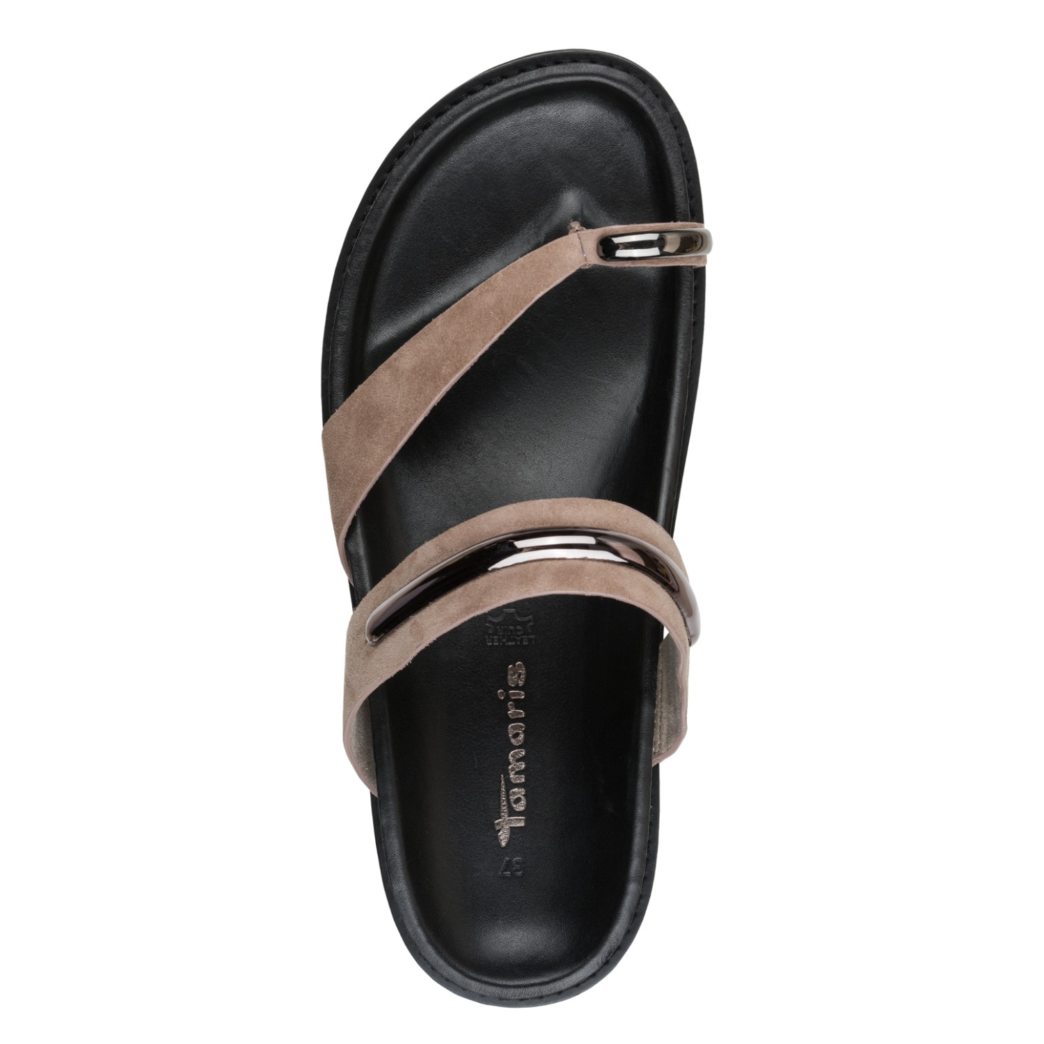 Tamaris Dianette  Sommerschuh, Pantolette, Zehentrenner mit Schmuckelementen