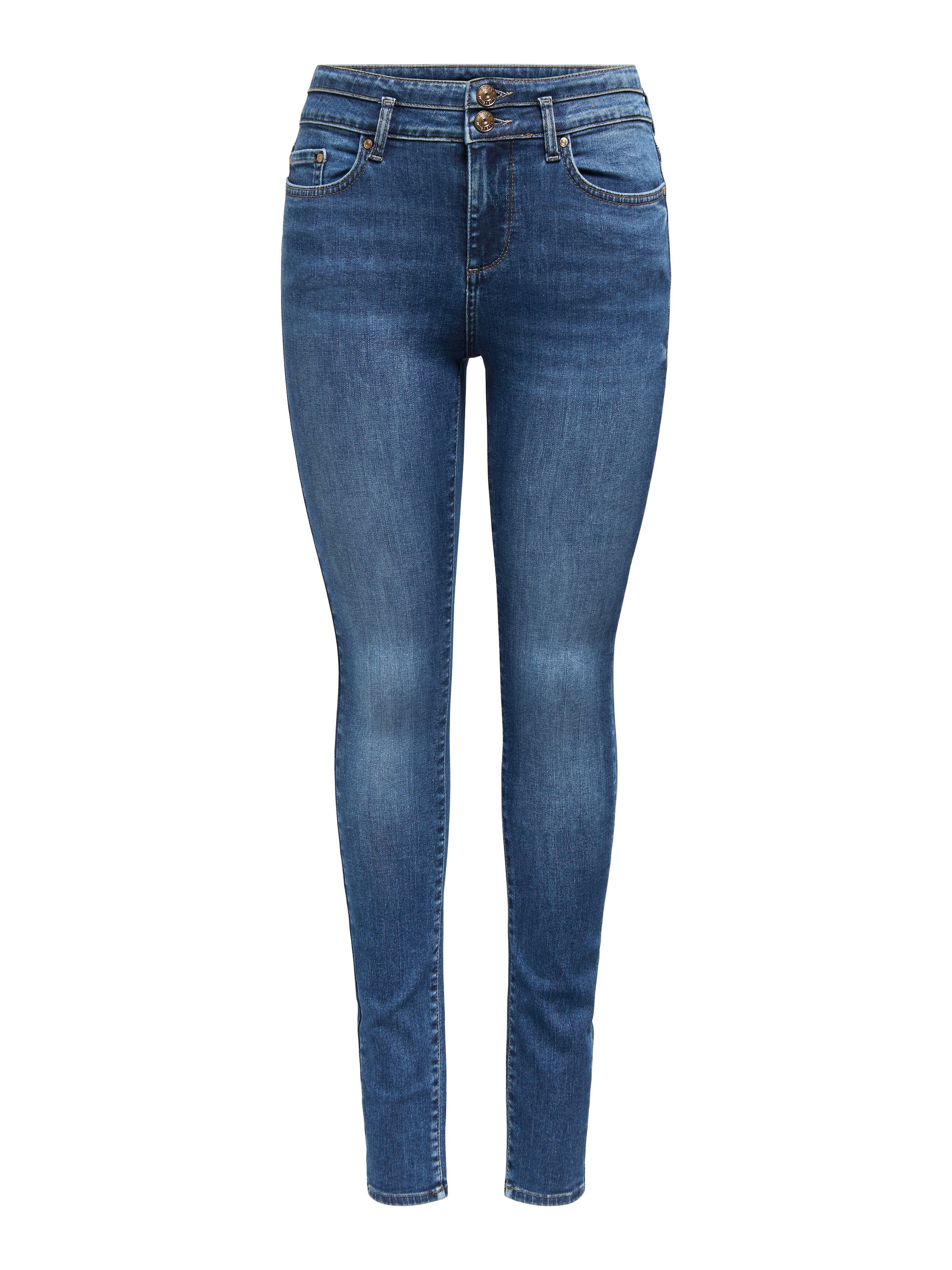 ONLY Skinny-fit-Jeans »ONLBLUSH MID SK DB WAIST DNM TAI BOX X«