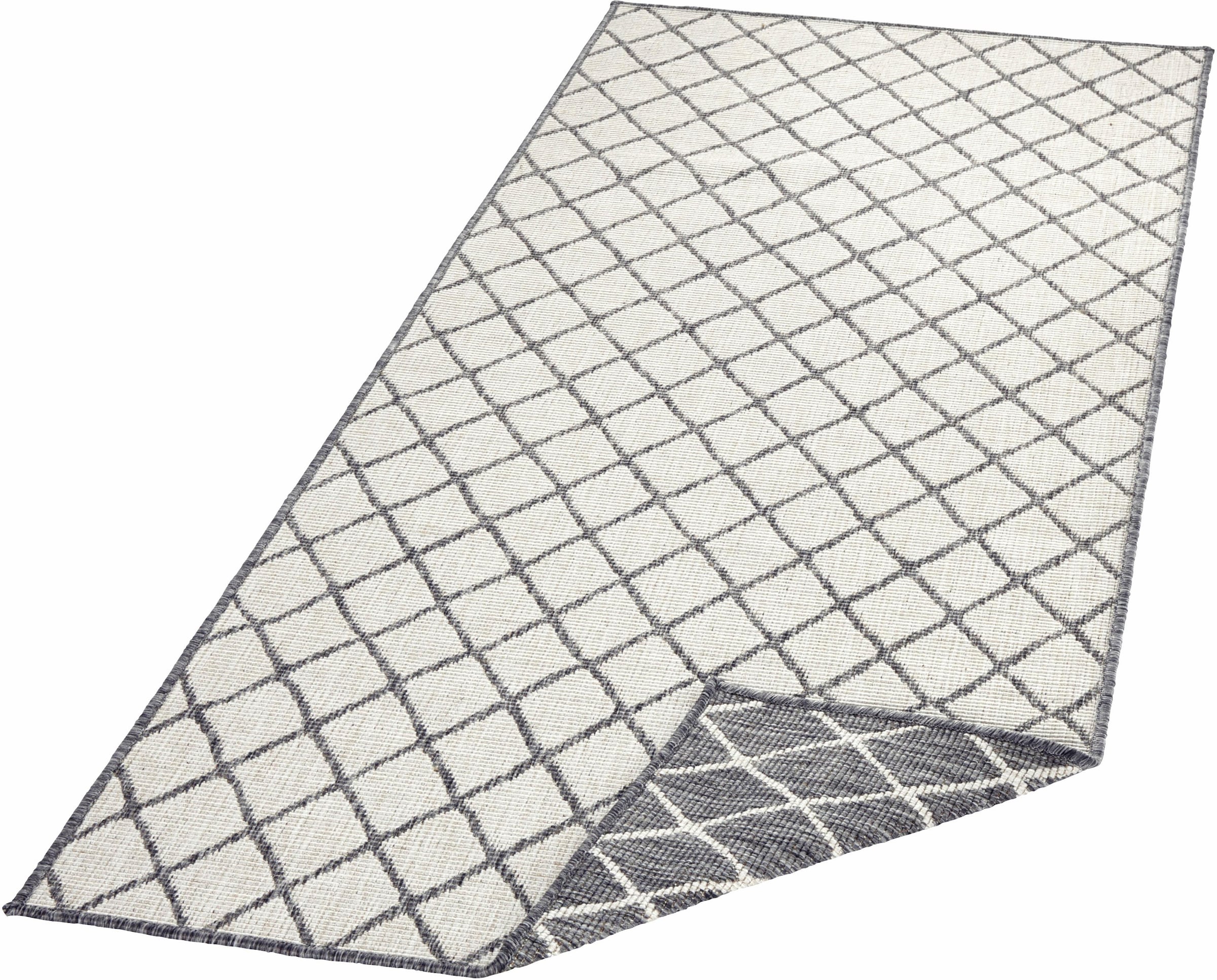 NORTHRUGS Teppich »Malaga Wendeteppich«, rechteckig, 5 mm Höhe, In-& Outdoor, Wetterfest, Balkon, Läufer, Wohnzimmer, Wasserfest
