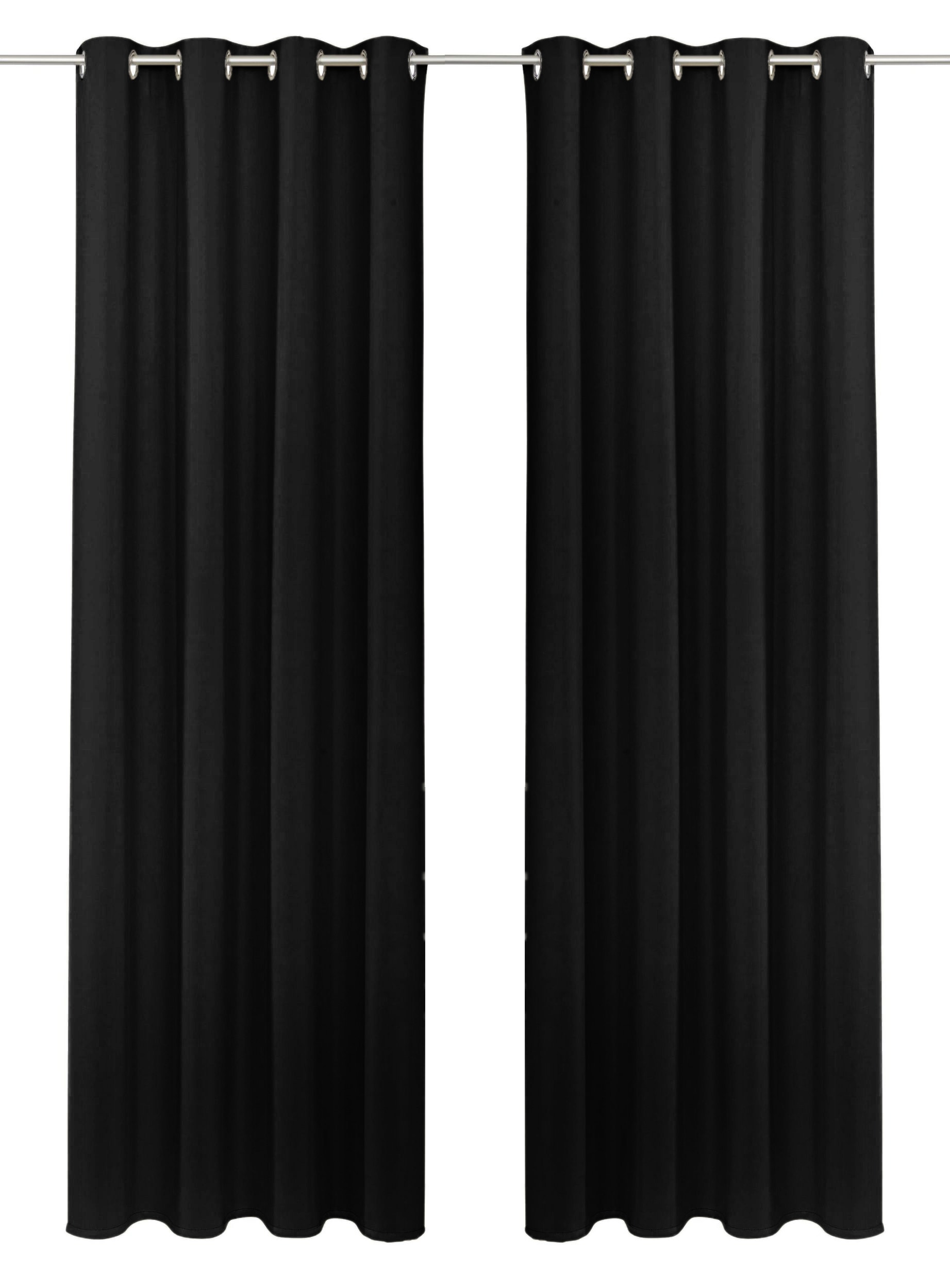 my home Gardine »SOLA« Ösen 1 Stk. tlg. blickdicht, Ösen-Aufhängung, wärmeabweisend,, 1er oder 2er Set