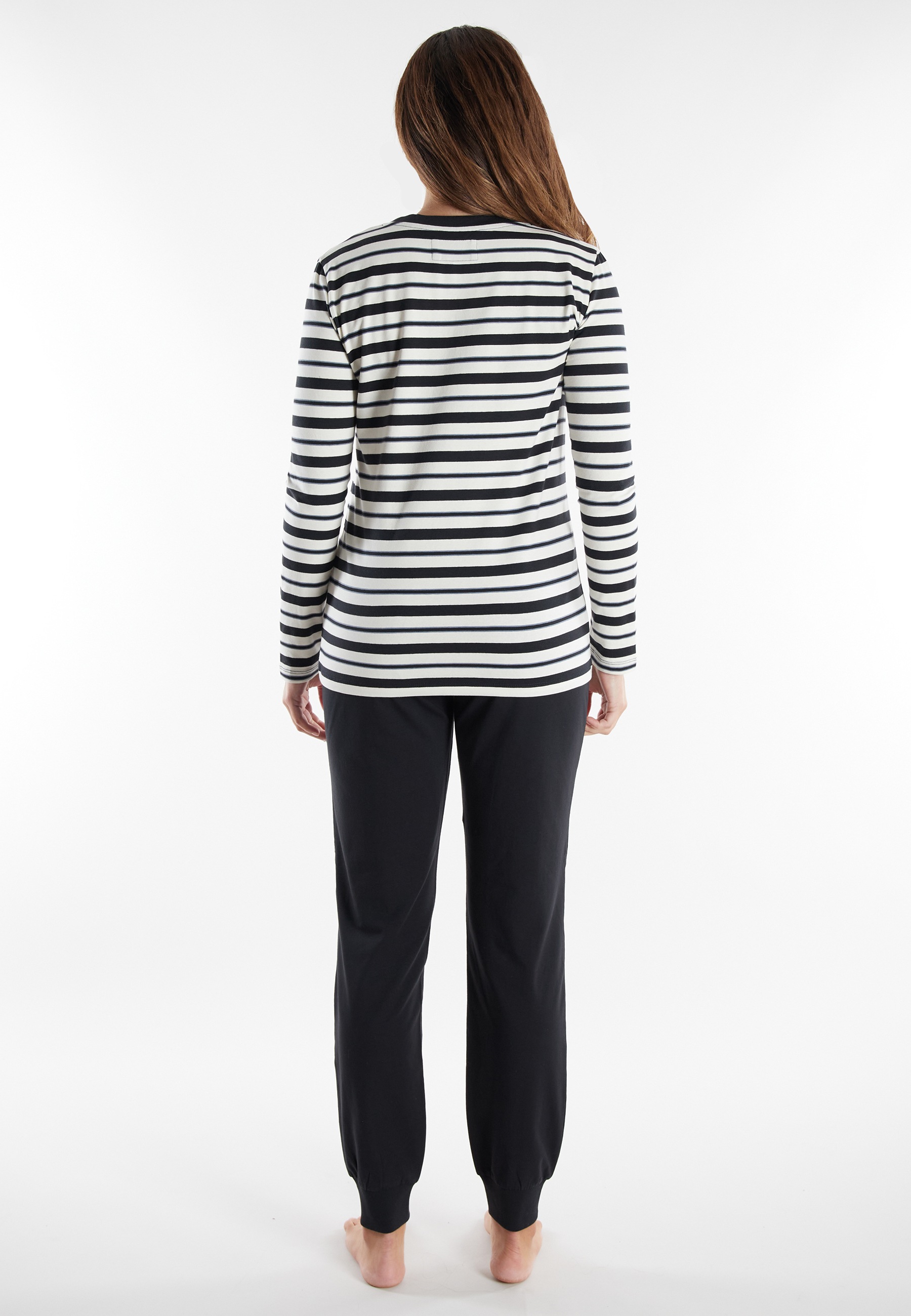 TOM TAILOR Pyjama »Xanthi« mit Rundhalsausschnitt und langen Ärmeln