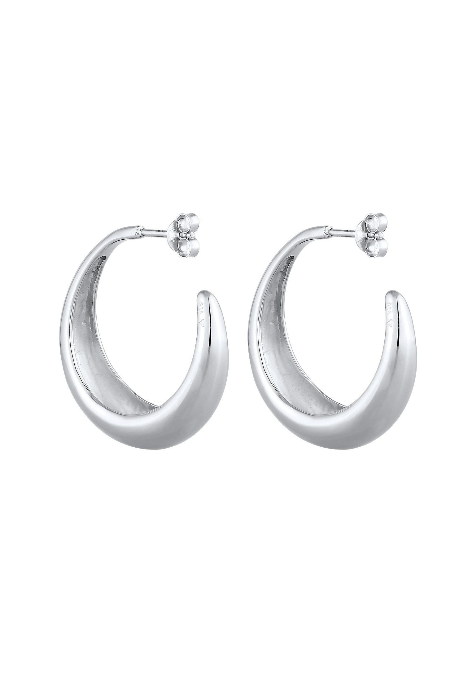 Elli Paar Creolen »Ohrringe Creolen Ohrstecker Chunky 925 Sterling Silber«
