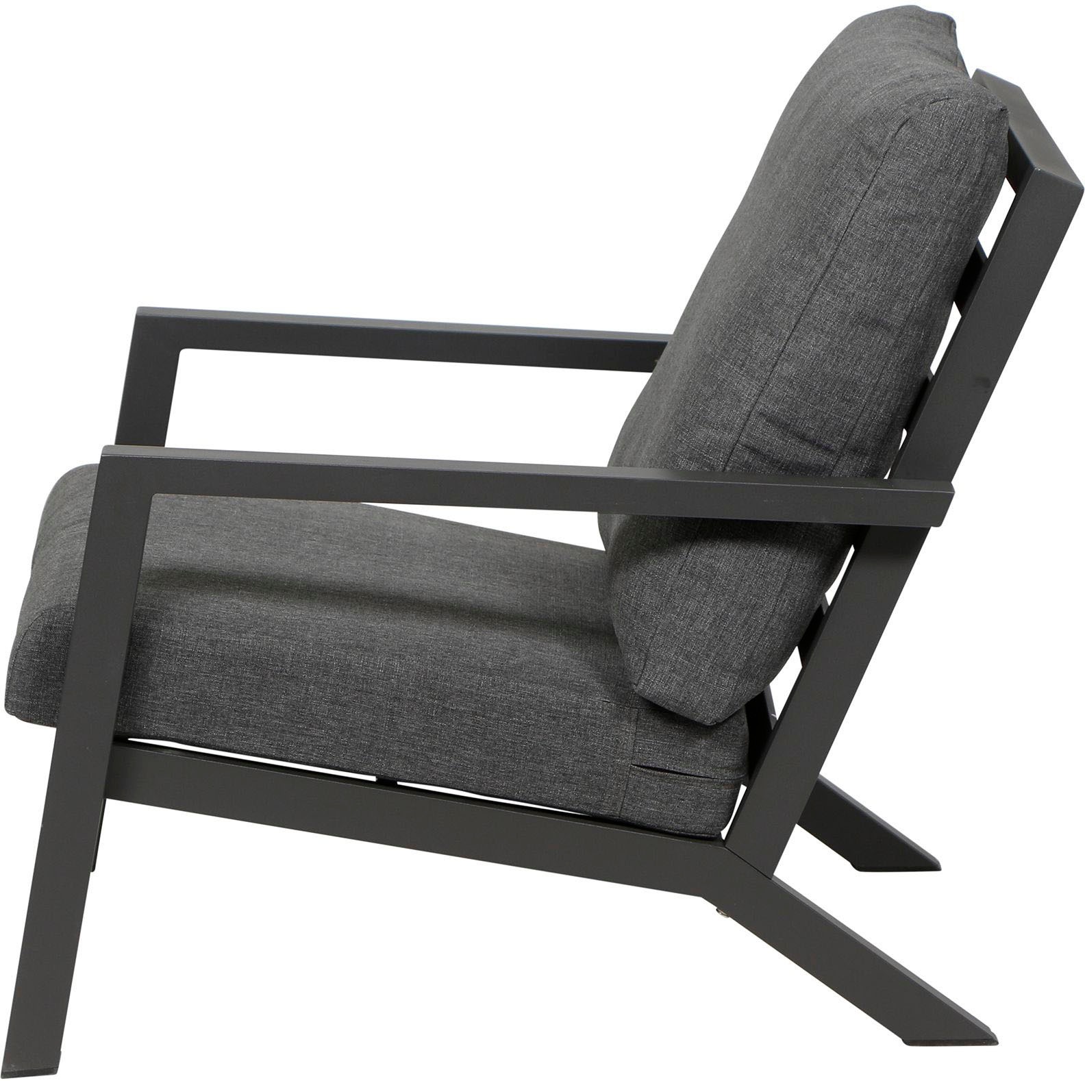 Siena Garden Gartenlounge-Set »Belia Loungeset 2x Sessel plus Lifttisch/Beistelltisch«, (Set, 7 tlg.), bestehend aus 2 Sesseln, 1 Tisch und 4 Kissen