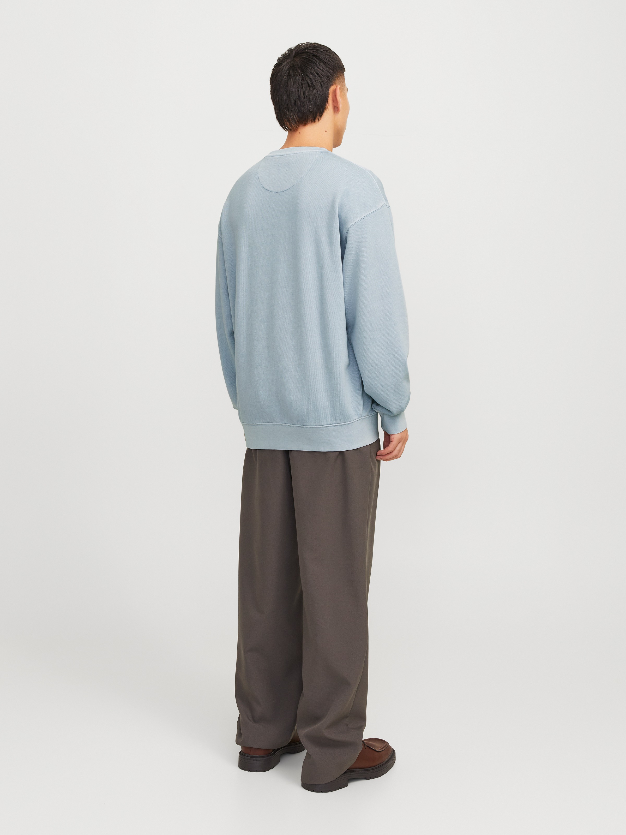 Jack & Jones Sweatshirt »JJECHARGE FADED SWEAT CREW NECK NOOS«, mit Rippbündchen
