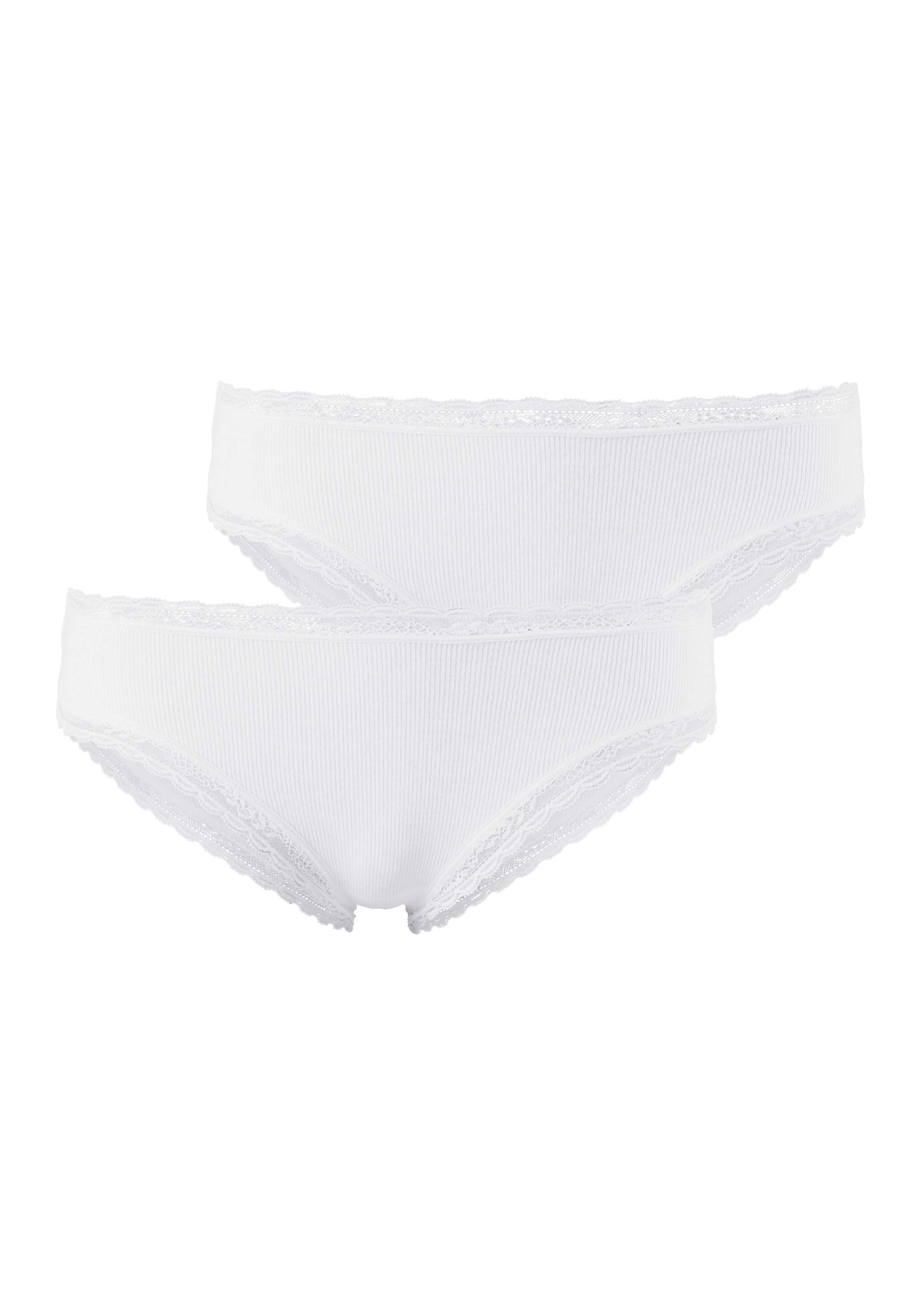 s.Oliver Brasilslip Packung, 2 Stk. mit modischer Spitze aus Baumwollmischung